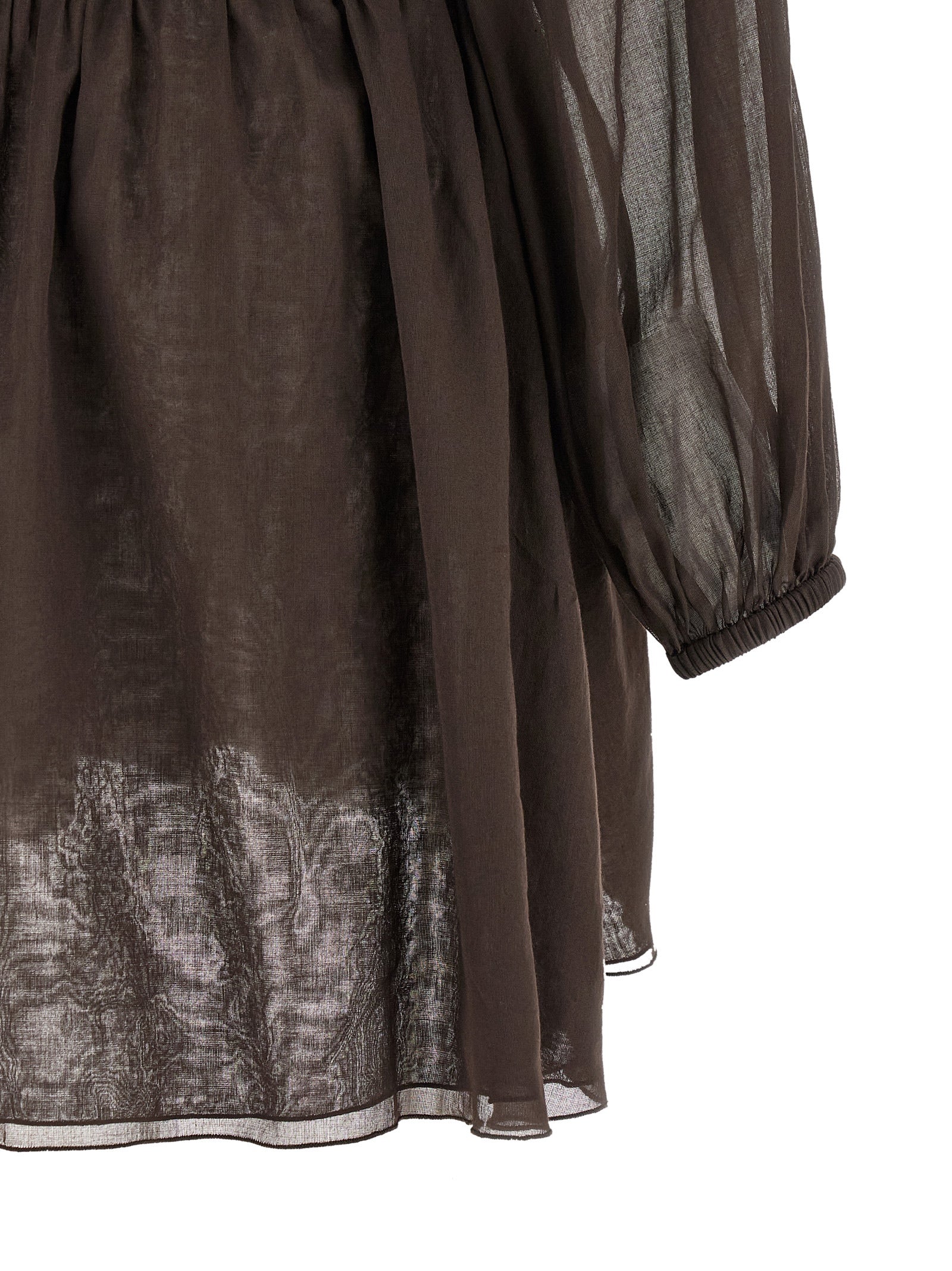 Giovanni Bedin Brown Cotton Short Women's Dress