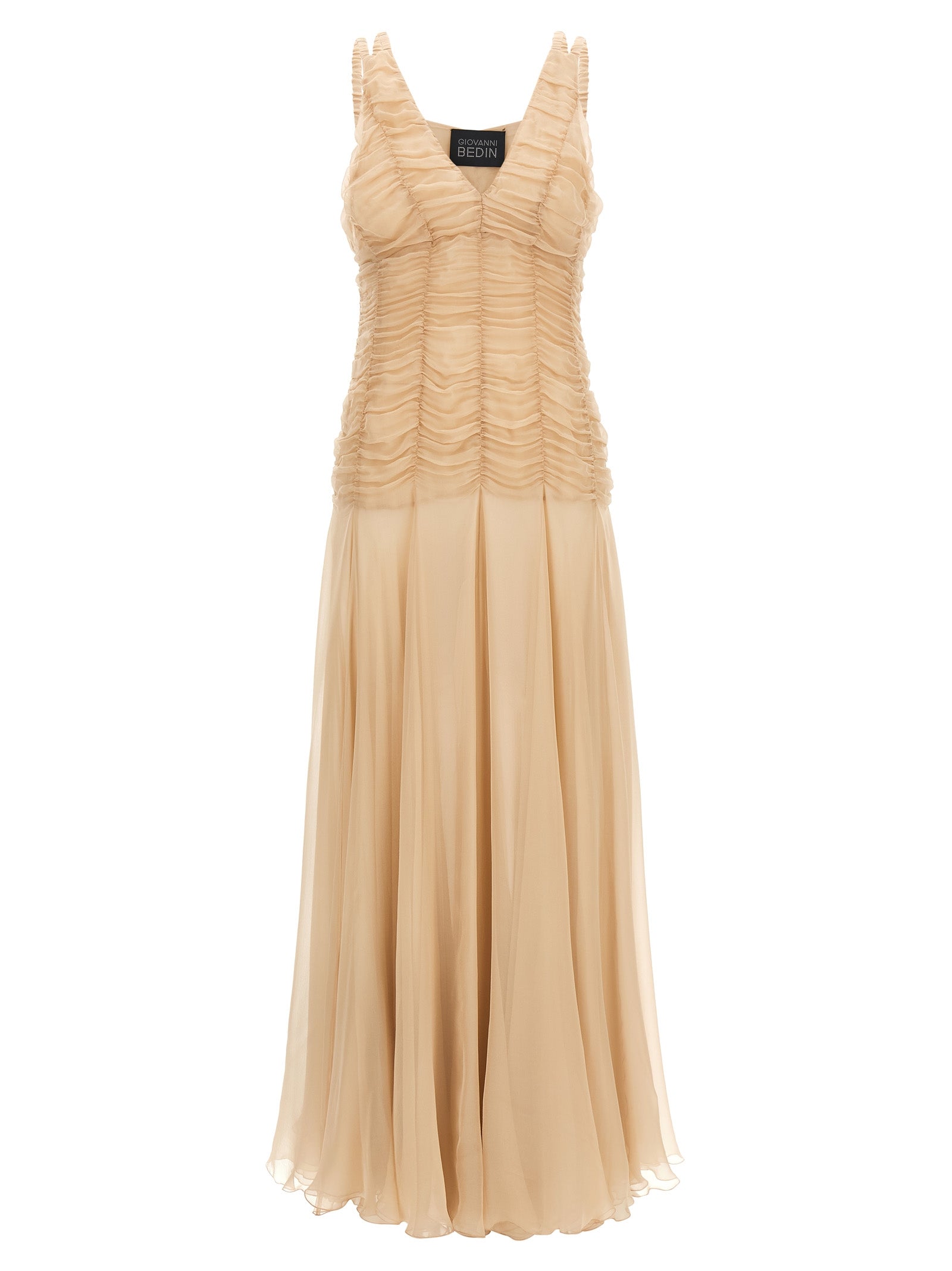 Giovanni Bedin Multicolor Silk Long Women's Dress