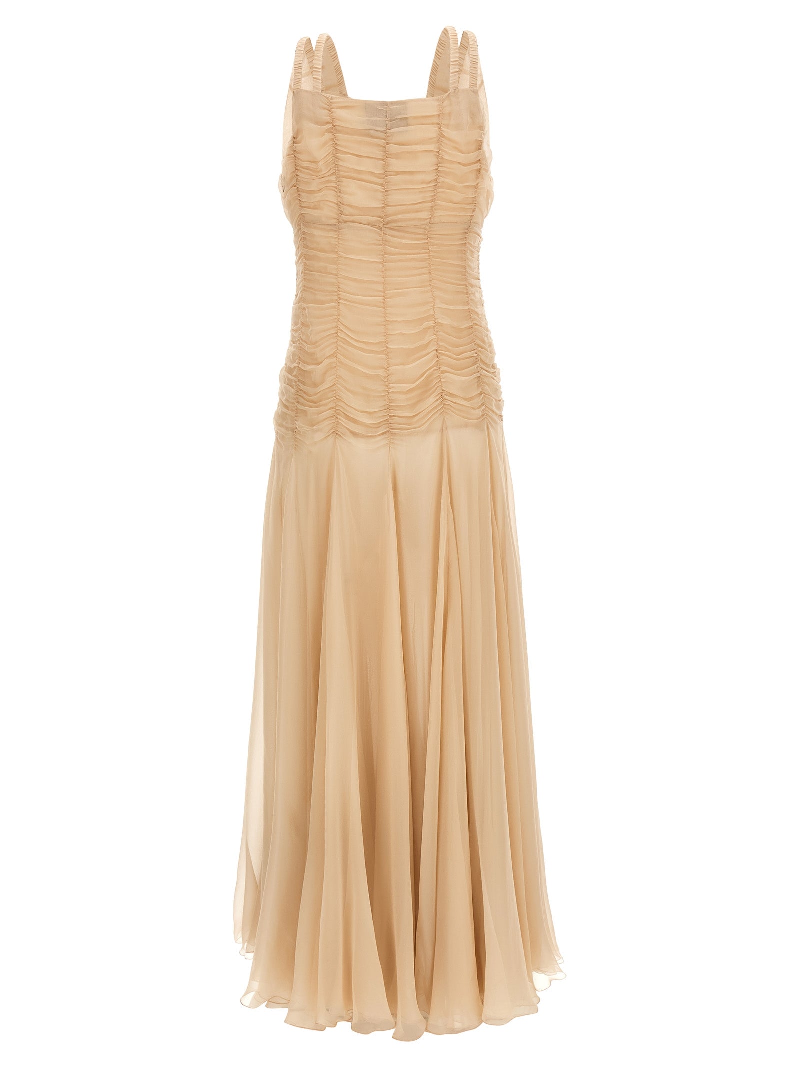 Giovanni Bedin Multicolor Silk Long Women's Dress