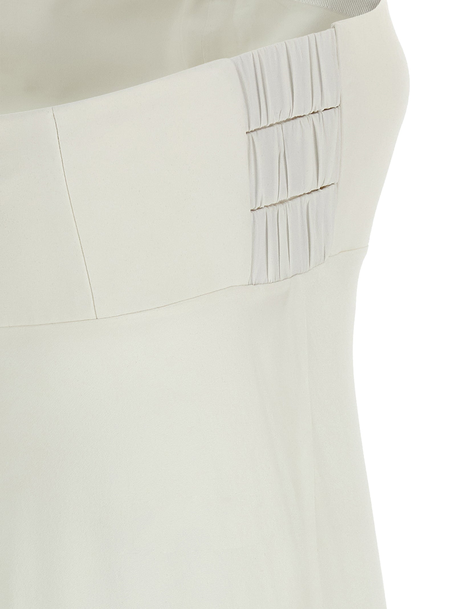 Giovanni Bedin White Silk Long Women's Dress