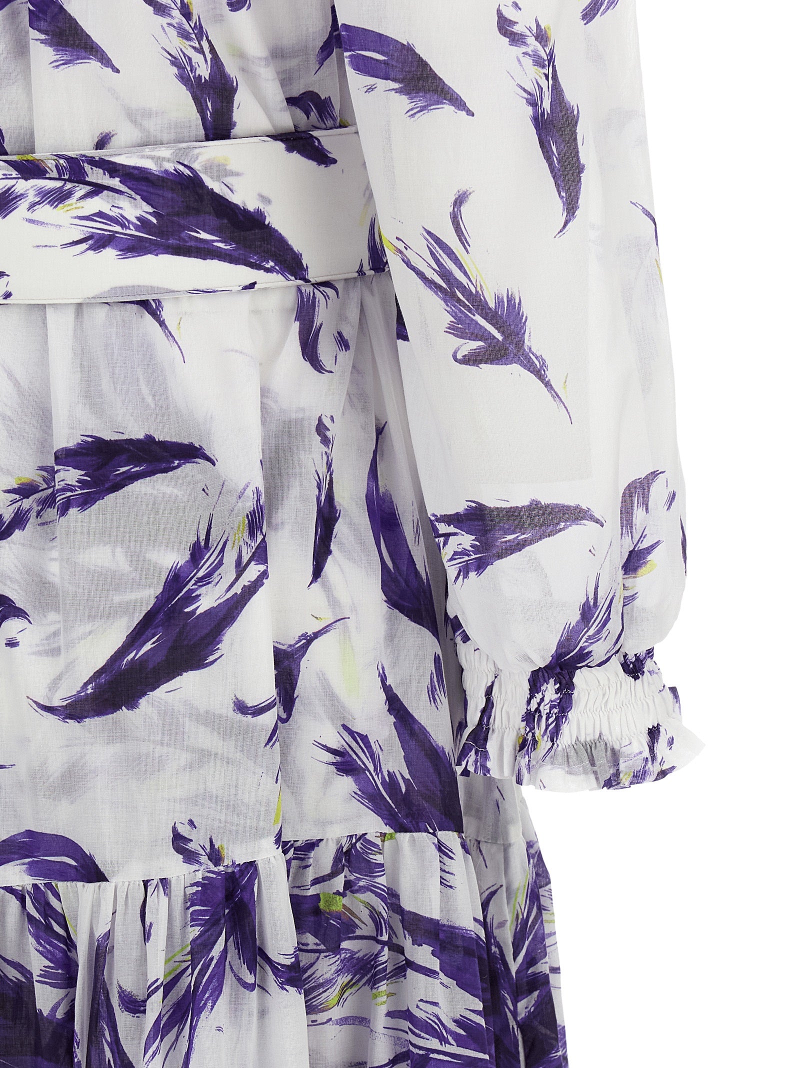 SAMANTHA SUNG Purple Cotton Long Women's Dress