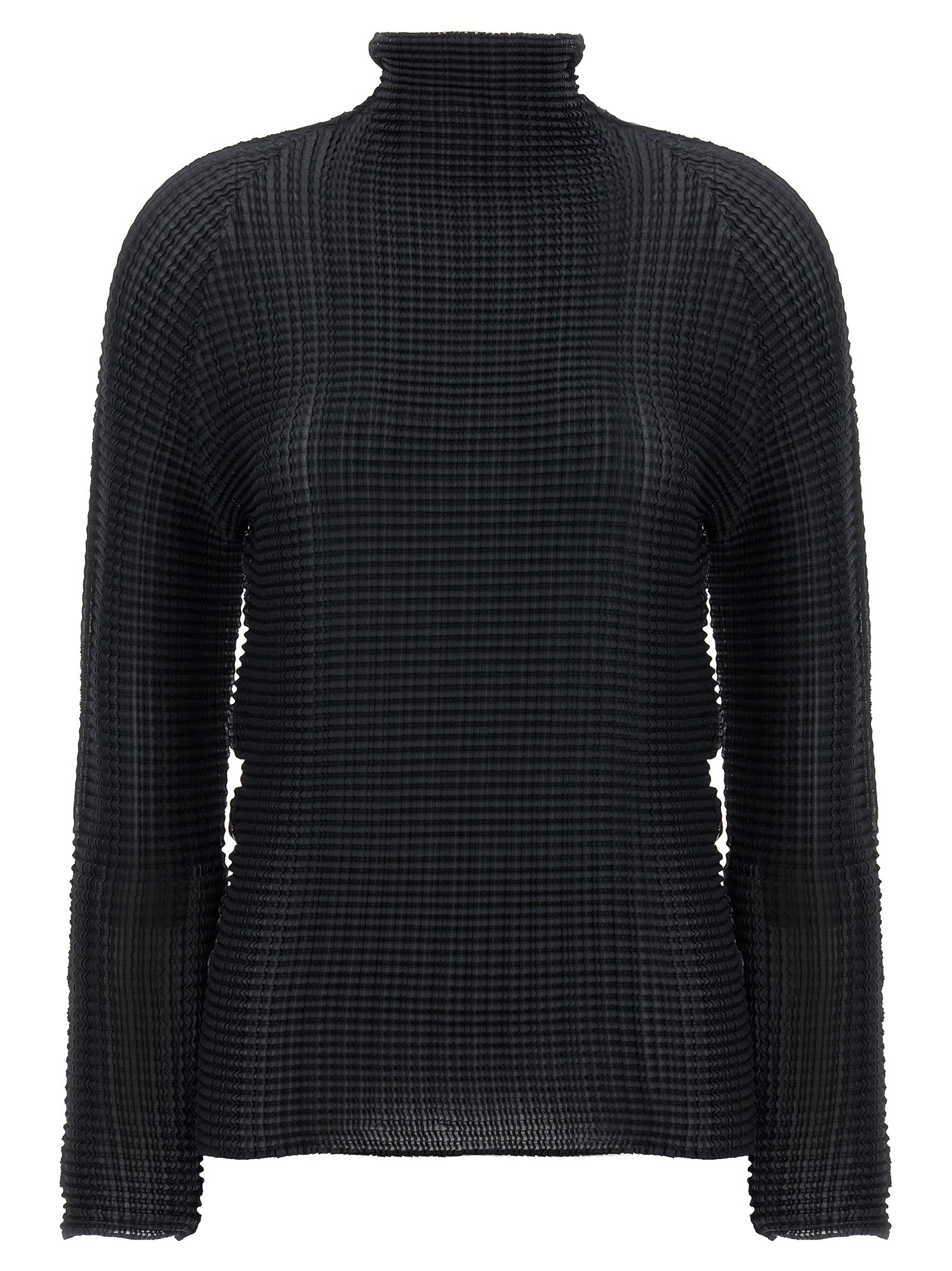 Issey Miyake Black Polyester Women's Cardigan