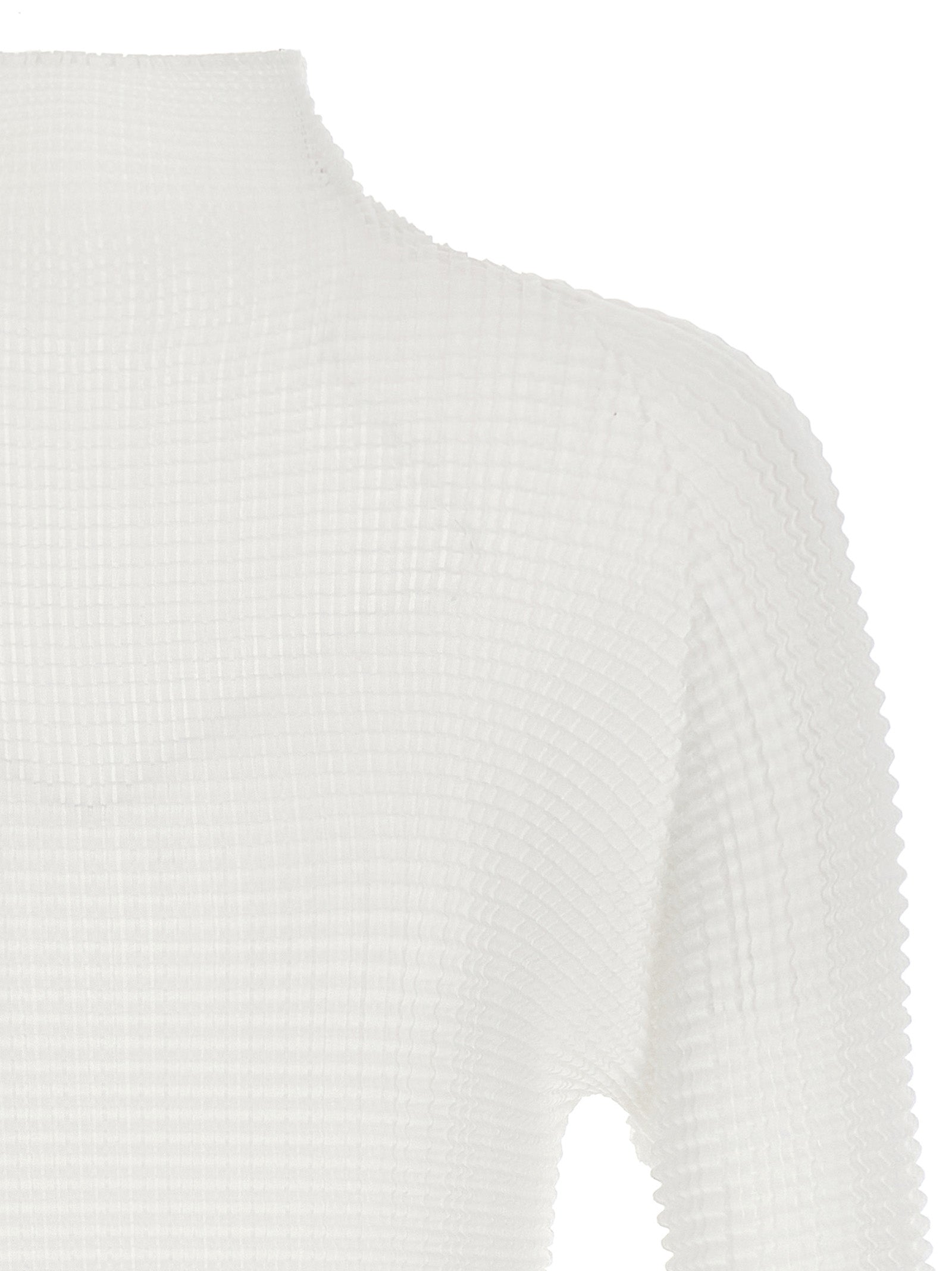 Issey Miyake White Polyester Women's Cardigan