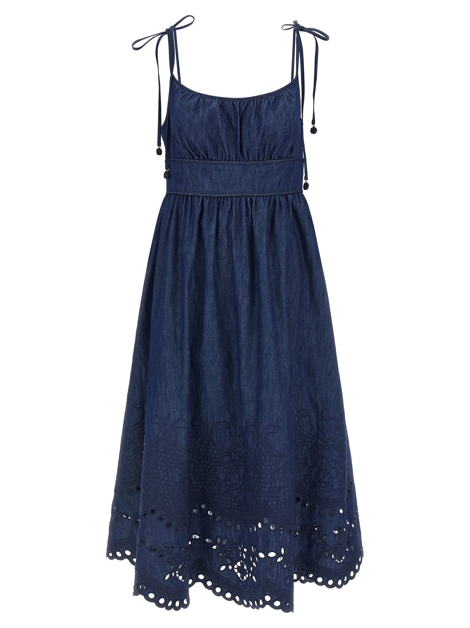 Zimmermann Blue Cotton Midi Women's Dress
