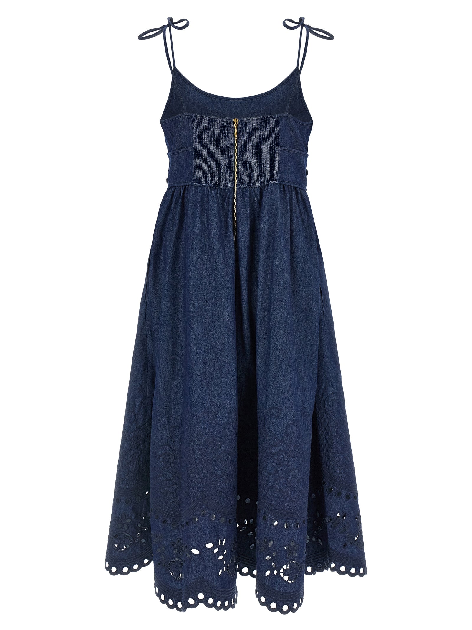 Zimmermann Blue Cotton Midi Women's Dress