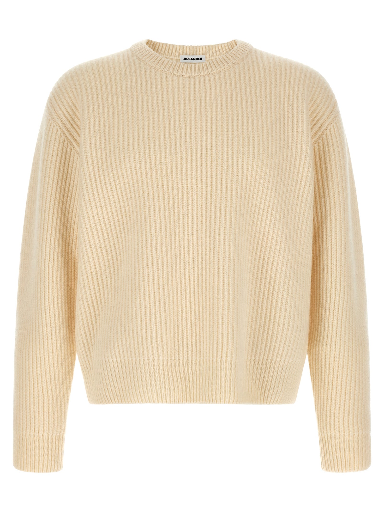 Jil Sander White Wool Men's Cardigan