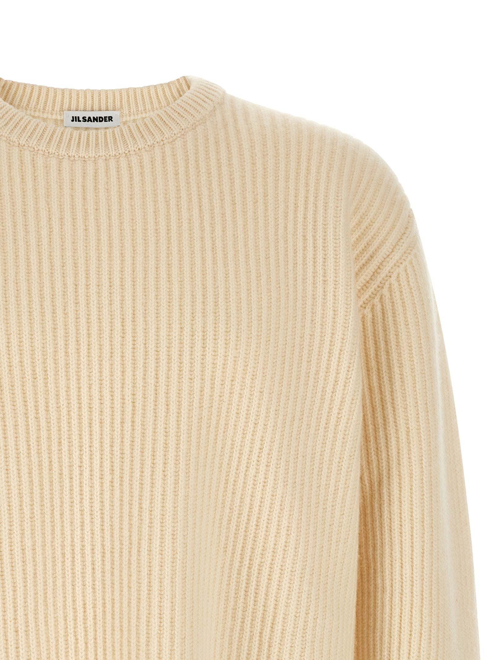 Jil Sander White Wool Men's Cardigan