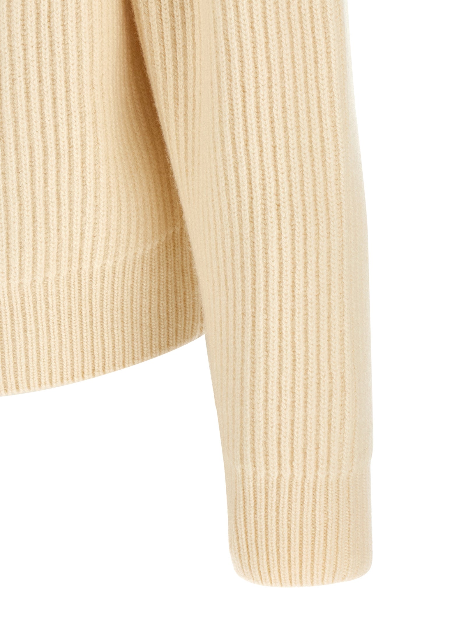 Jil Sander White Wool Men's Cardigan