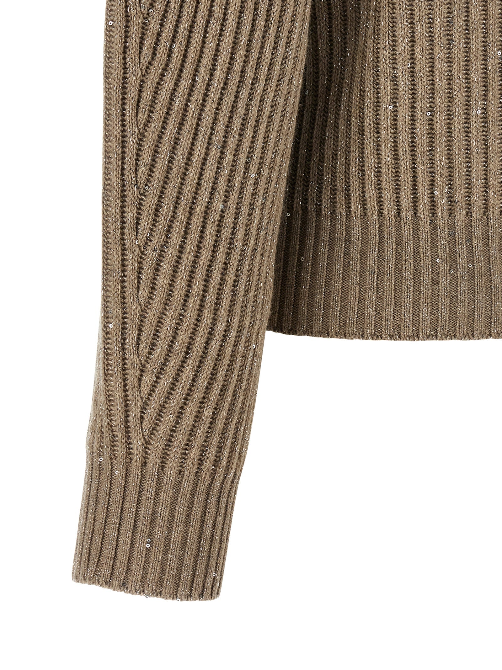 Brunello Cucinelli Beige Cashmere Women's Cardigan