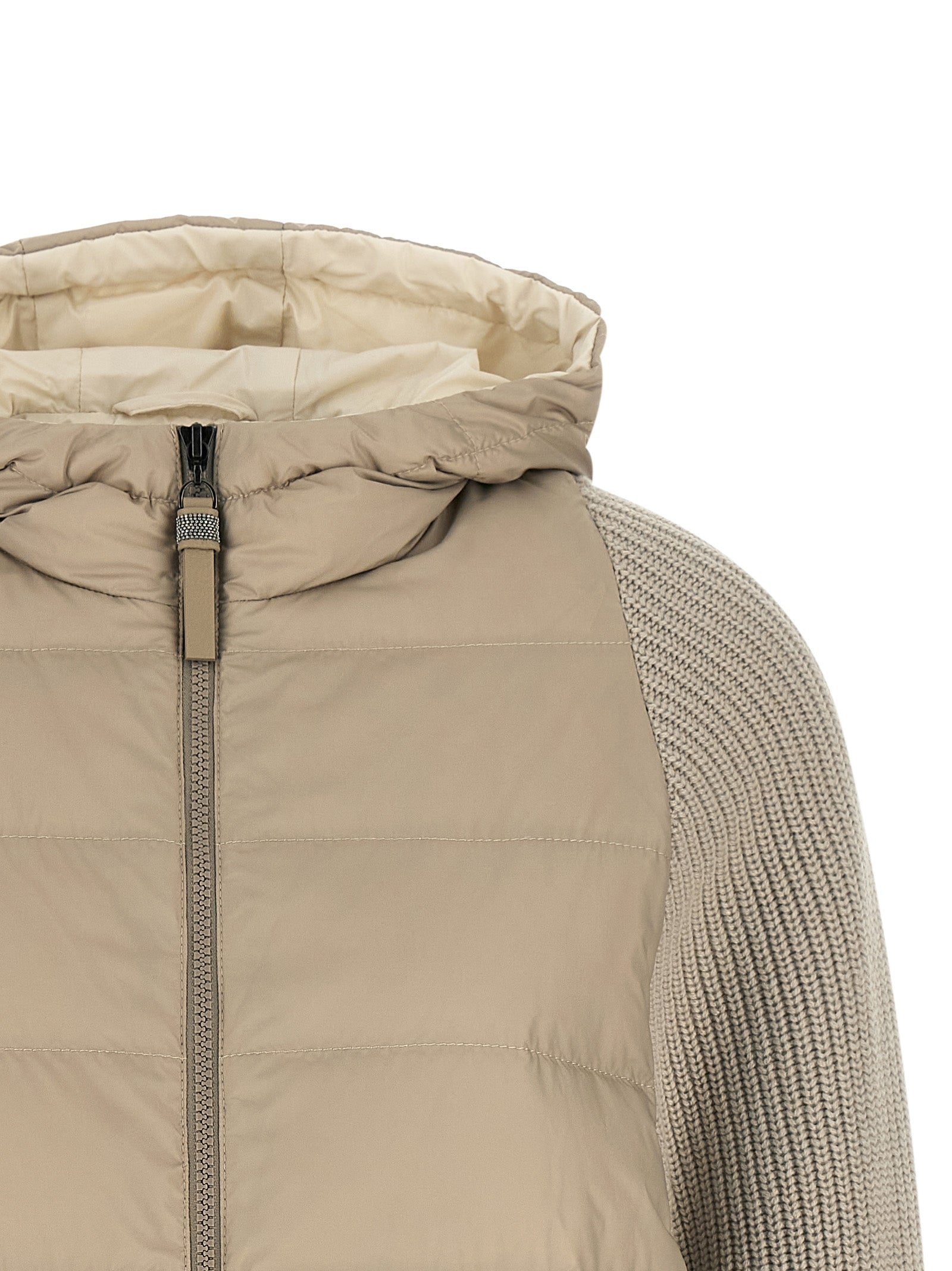 Brunello Cucinelli Beige Polyester Full-Length Women's Jacket