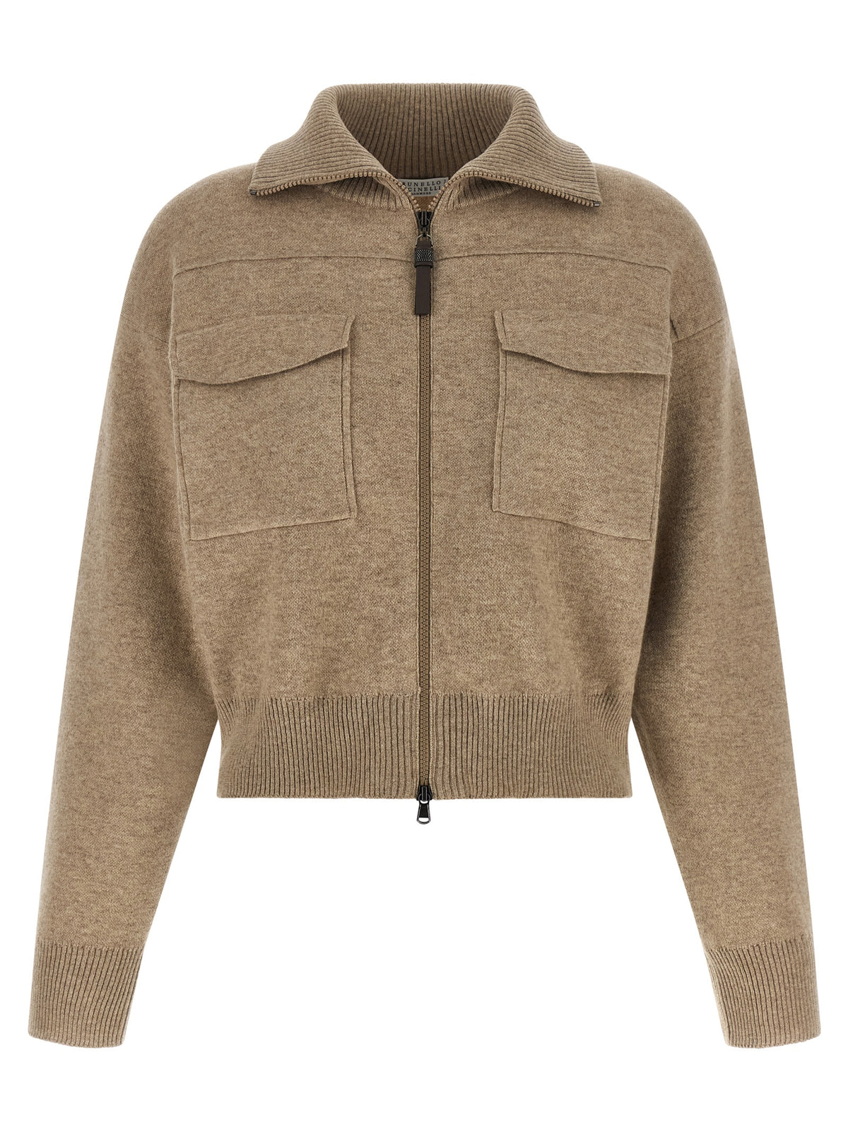 Brunello Cucinelli Beige Cashmere Women's Cardigan