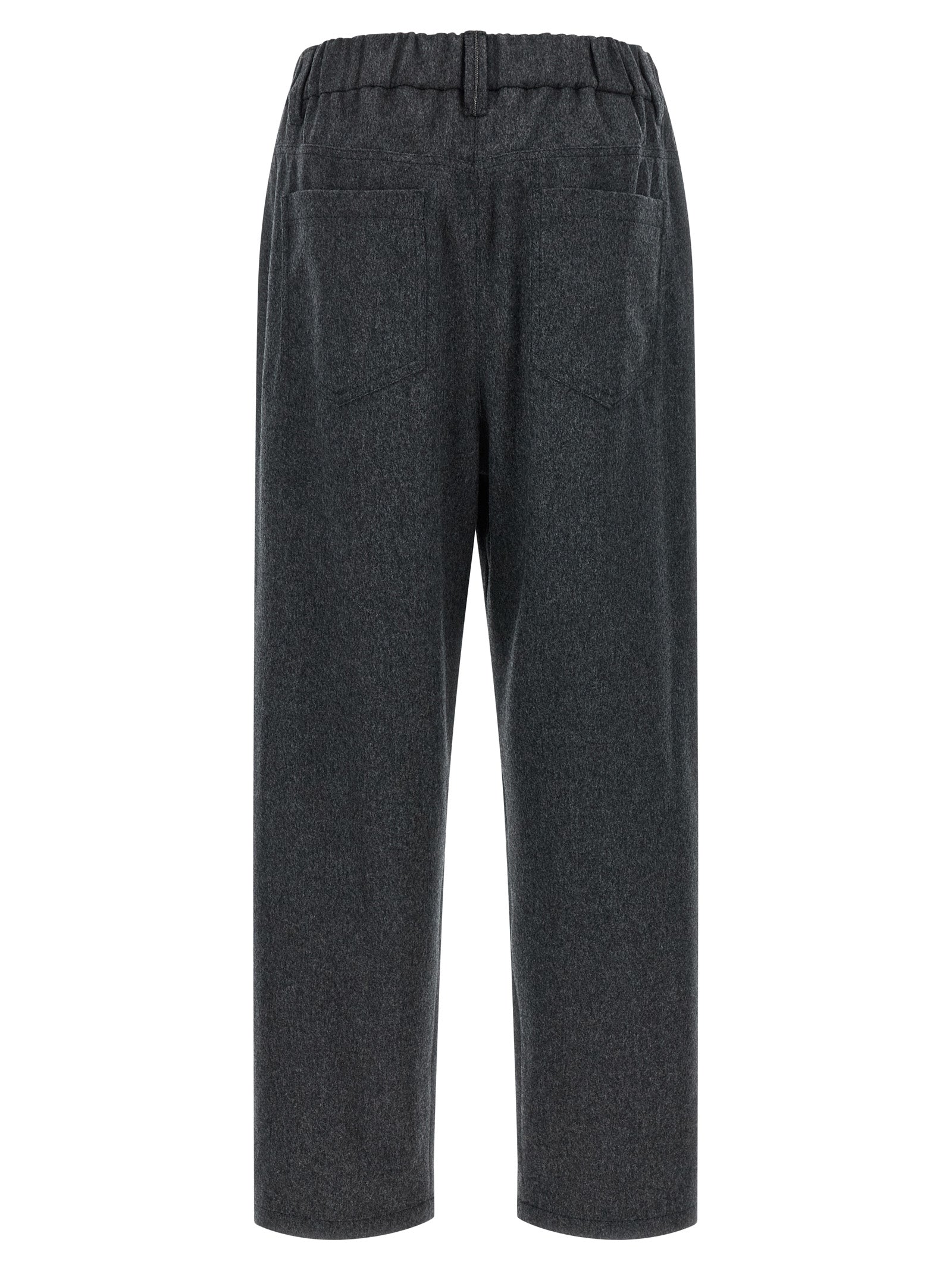 Brunello Cucinelli Gray Wool Women's Pants