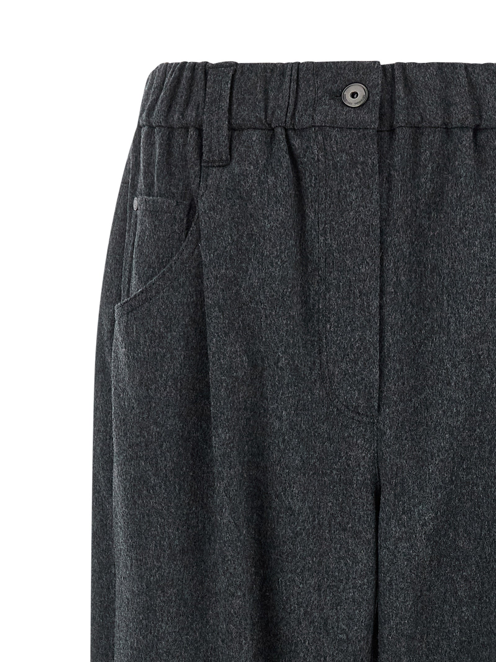 Brunello Cucinelli Gray Wool Women's Pants