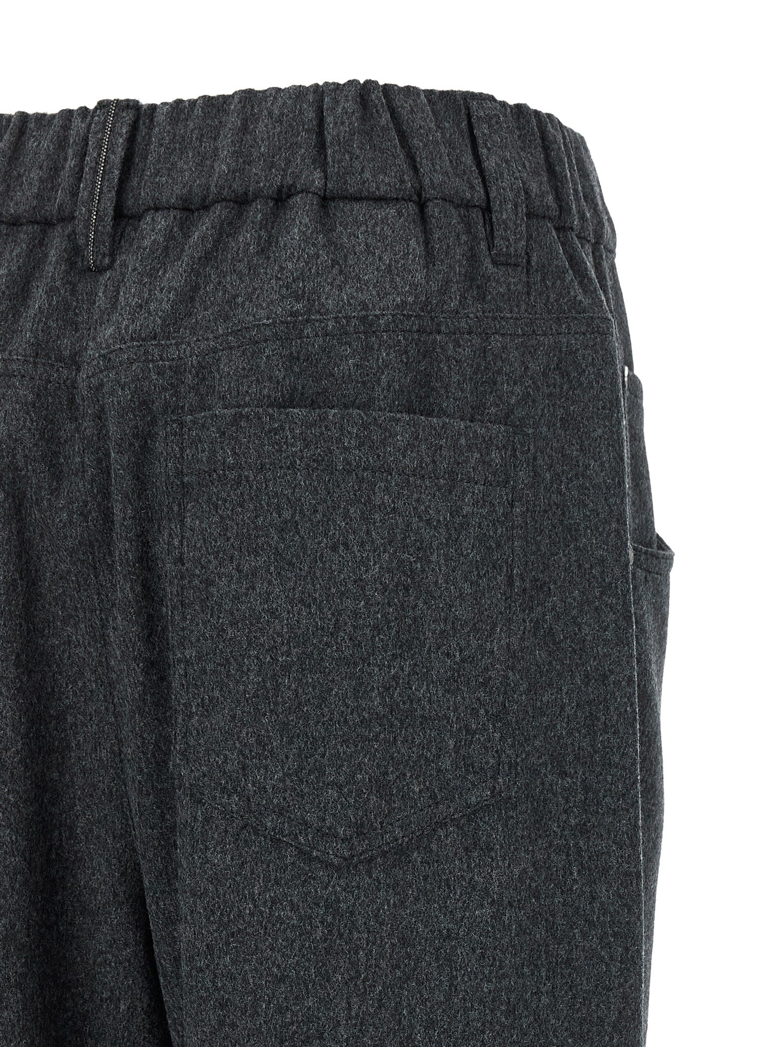 Brunello Cucinelli Gray Wool Women's Pants