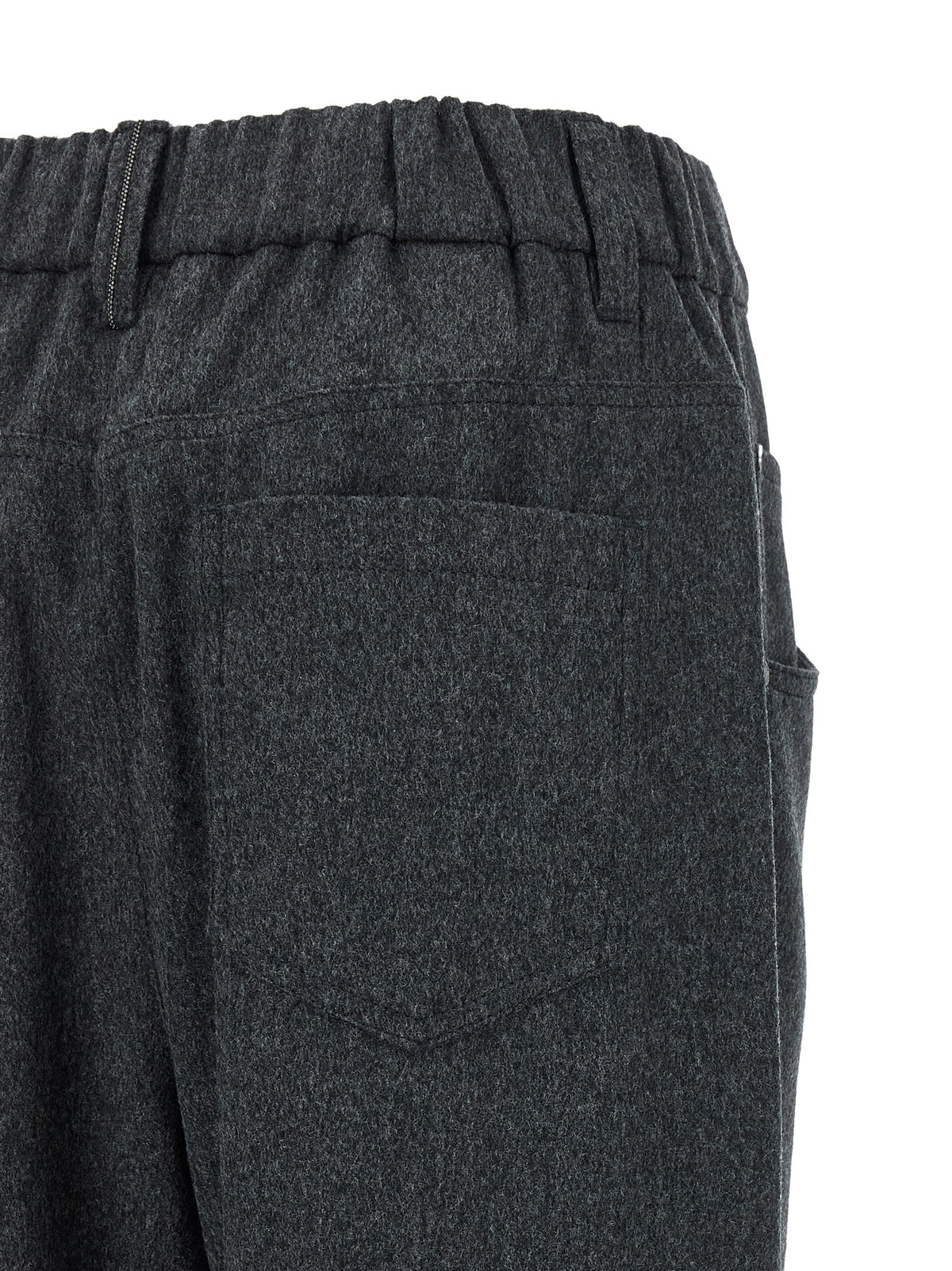 Brunello Cucinelli Gray Wool Women's Pants