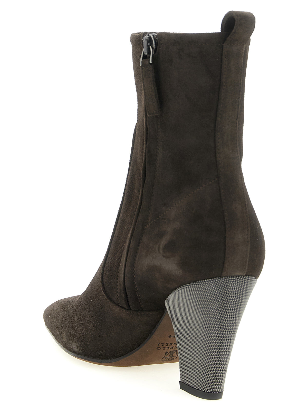 Brunello Cucinelli Brown Calfskin Ankle Women's Boots