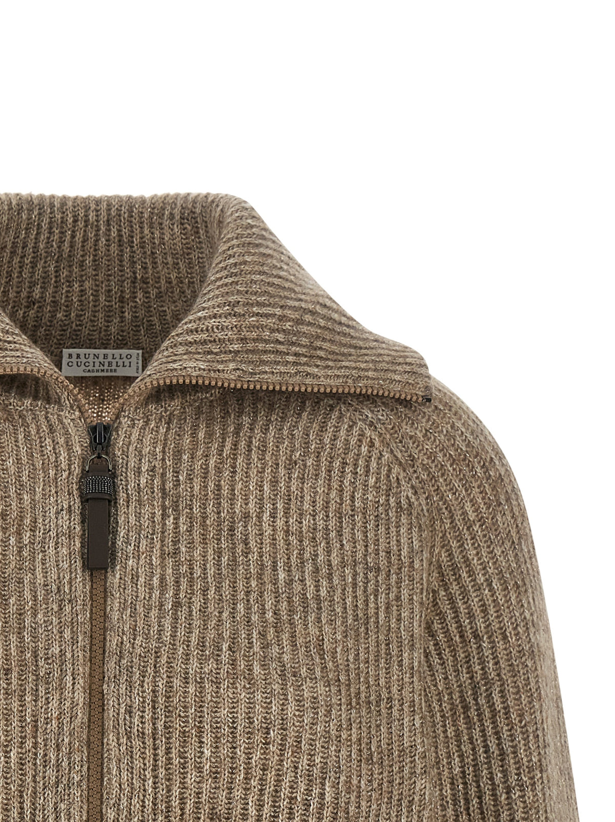 Brunello Cucinelli Beige Cashmere Women's Cardigan