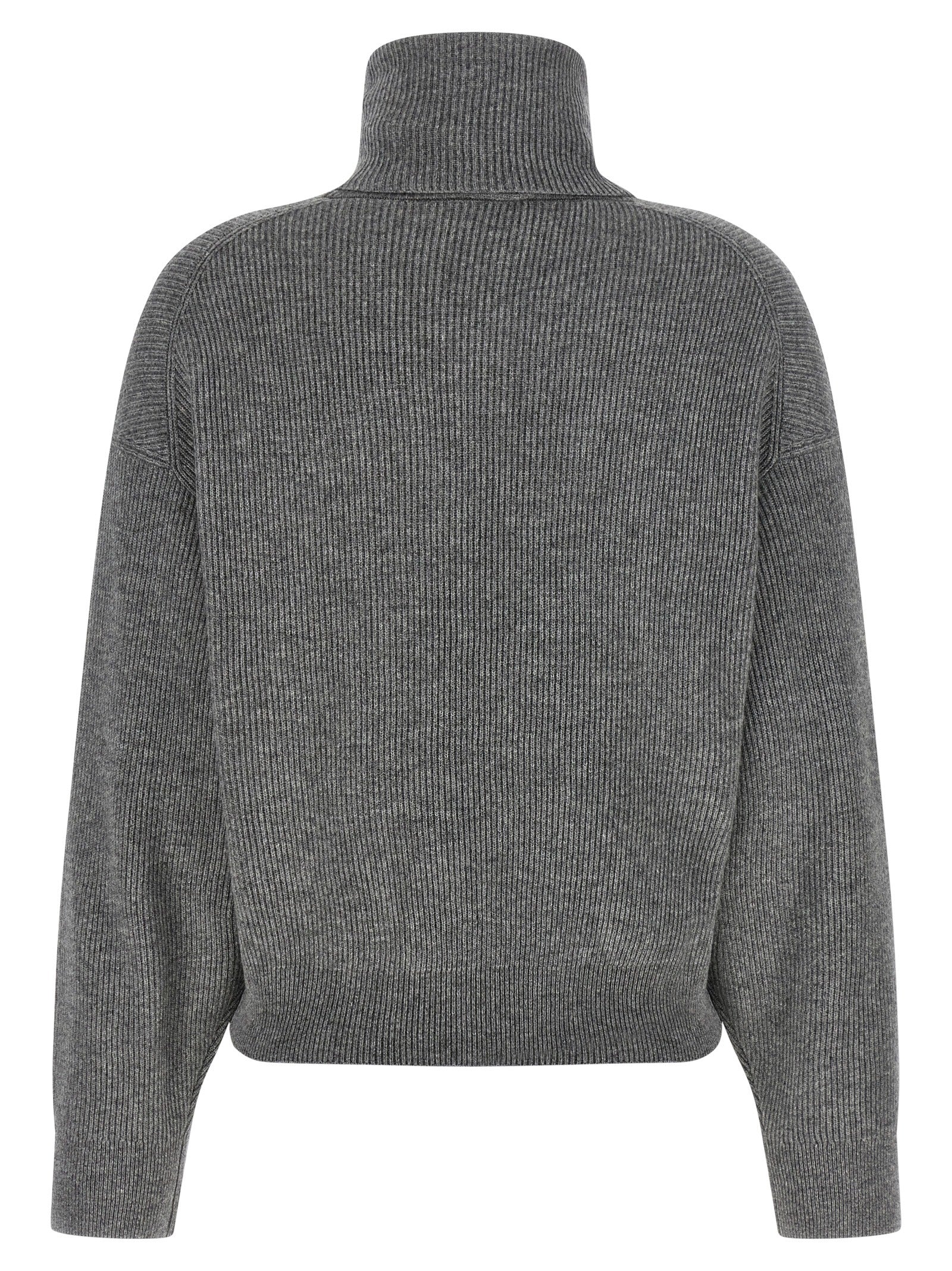 Brunello Cucinelli Gray Virgin Wool Women's Cardigan