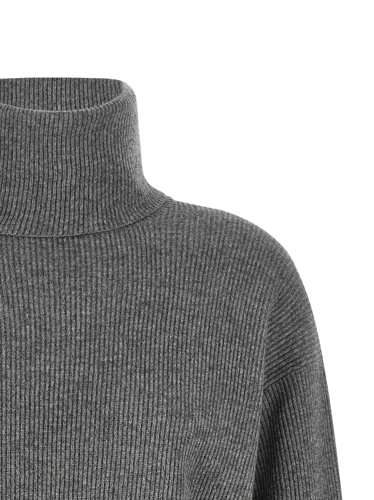 Brunello Cucinelli Gray Virgin Wool Women's Cardigan