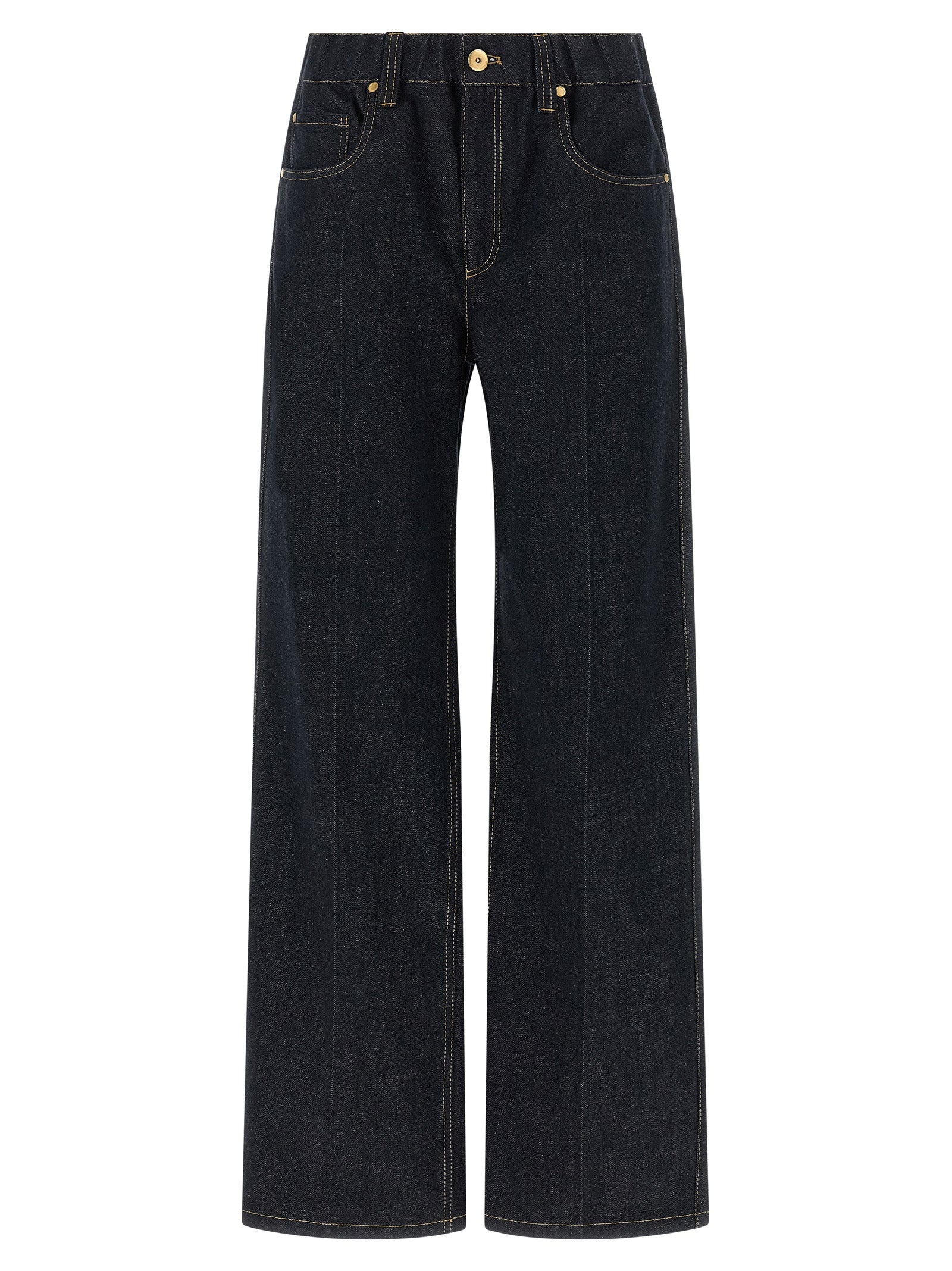 Brunello Cucinelli Blue Cotton Jeans Women's Denim