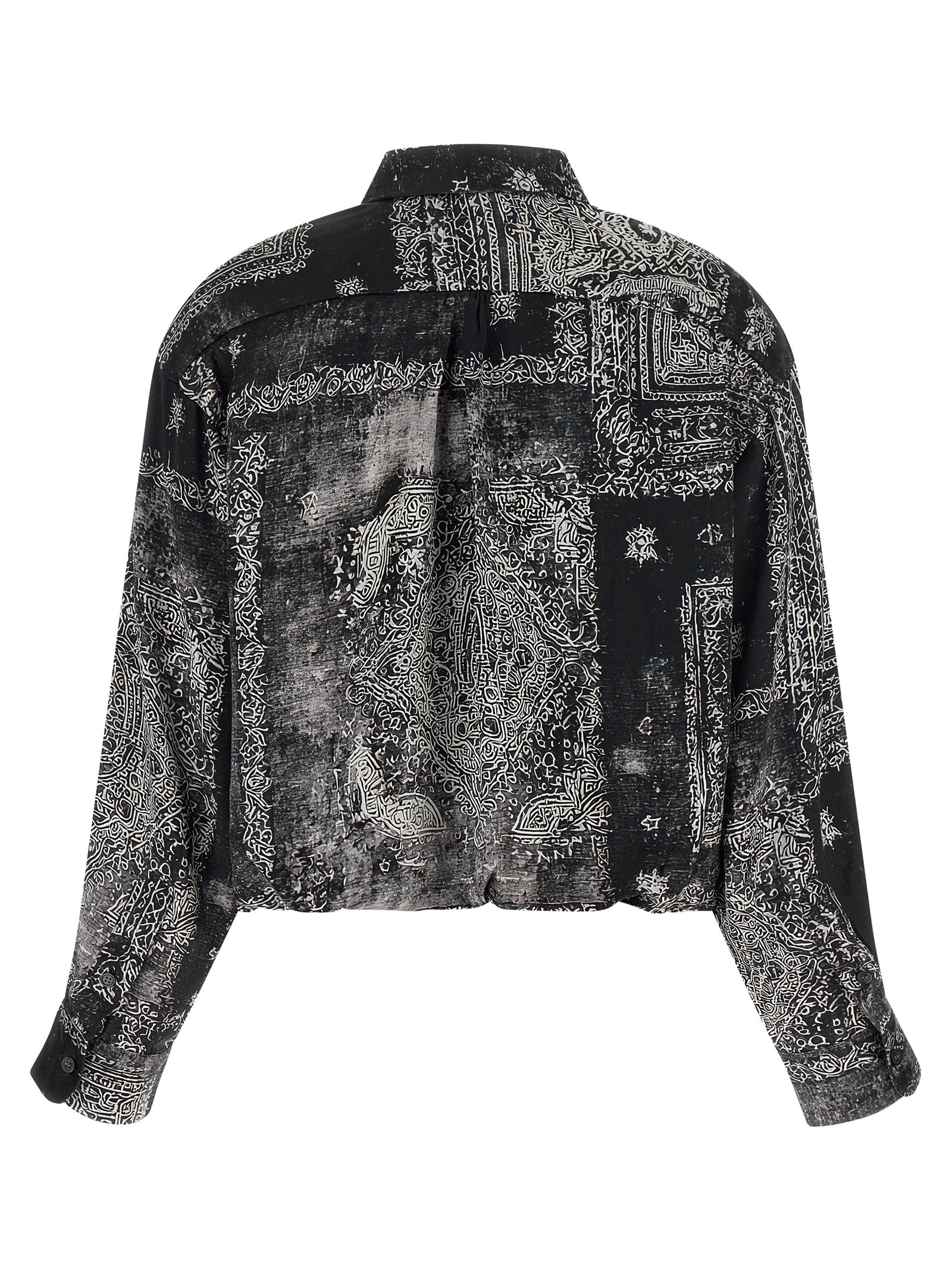 R13 Black Silk Women's Blouse