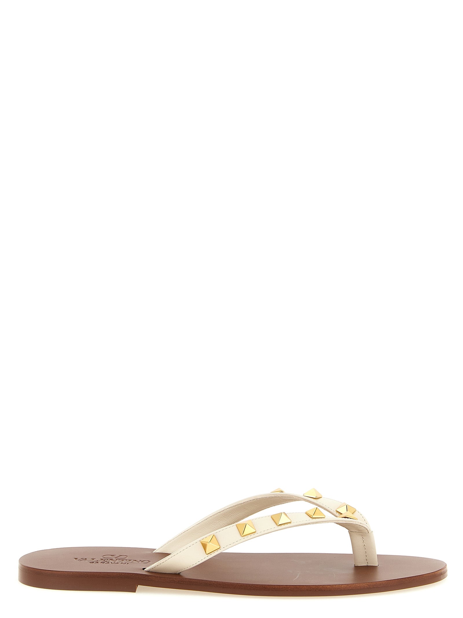 Valentino Garavani White Calfskin Women's Slides