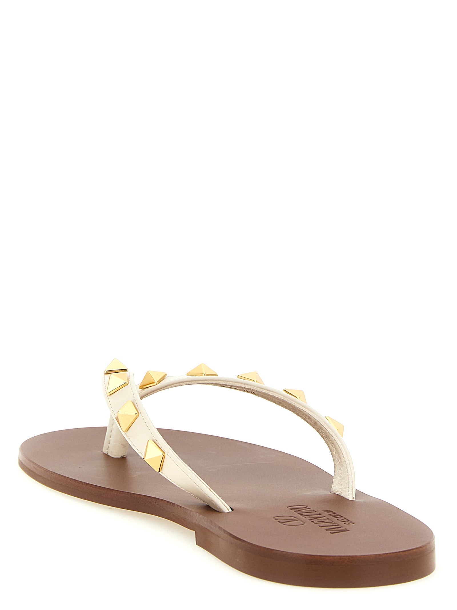 Valentino Garavani White Calfskin Women's Slides
