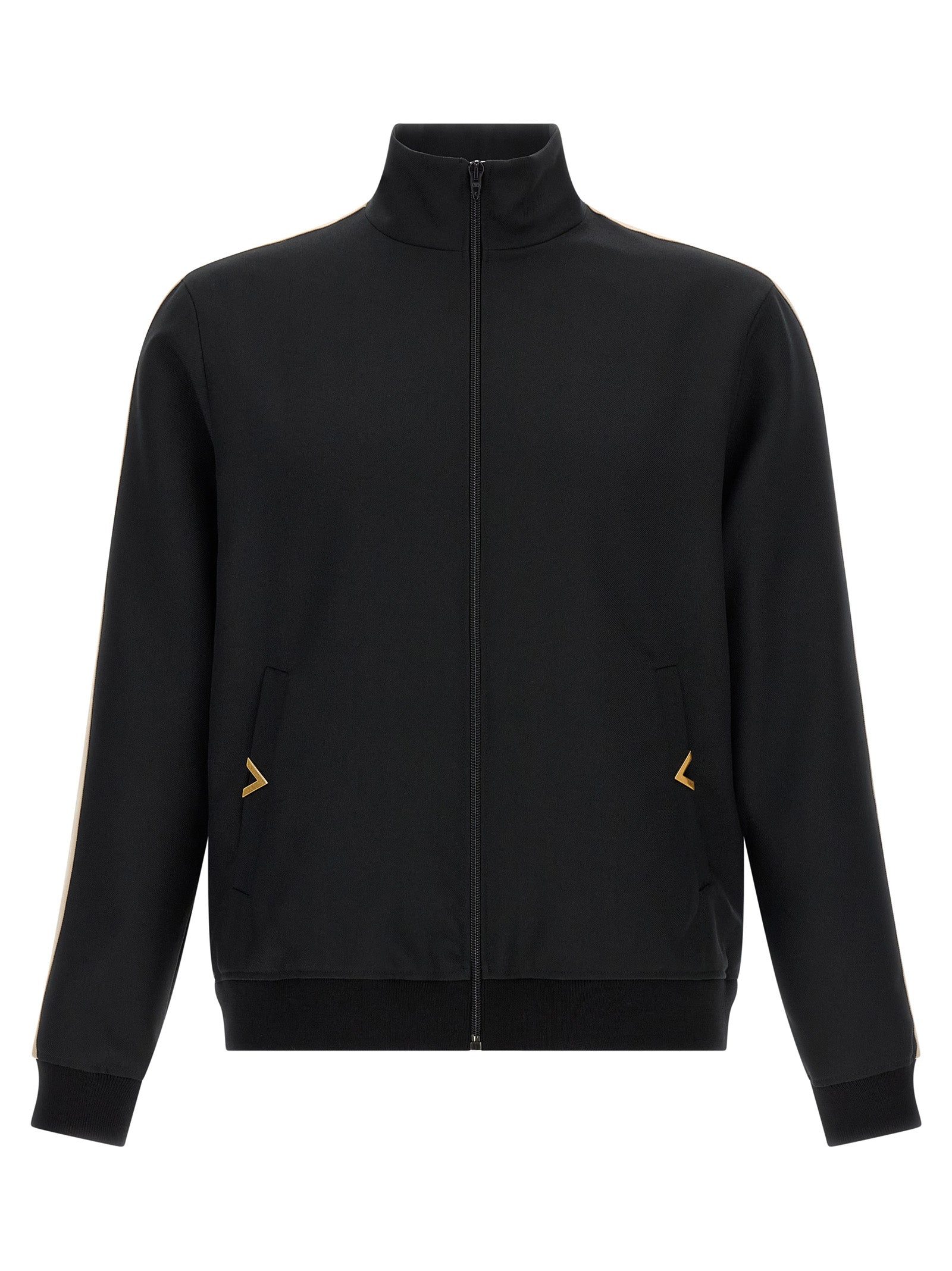 Valentino Garavani Black Polyester Men's Sweatshirt