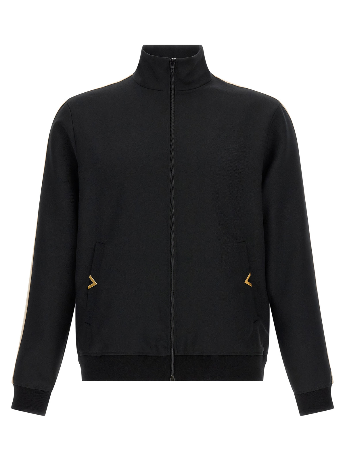 Valentino Garavani Black Polyester Men's Sweatshirt