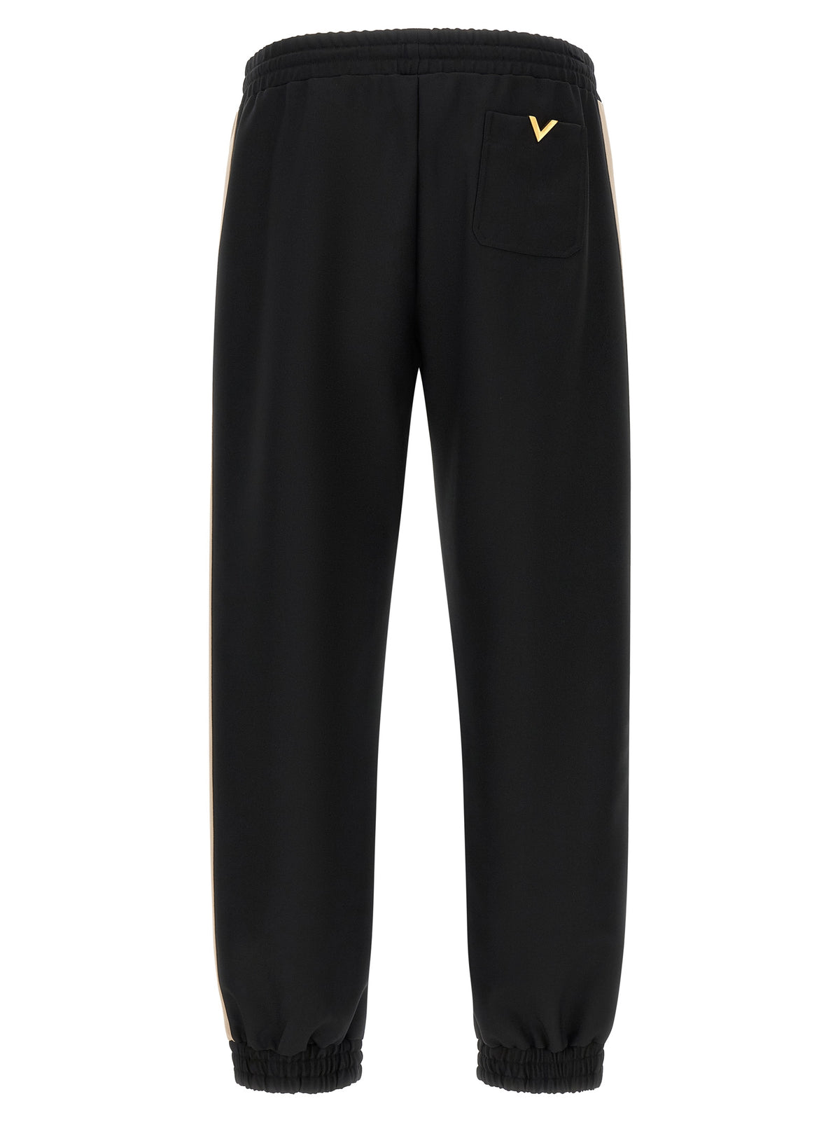Valentino Garavani Black Polyester Athletic Men's Pants