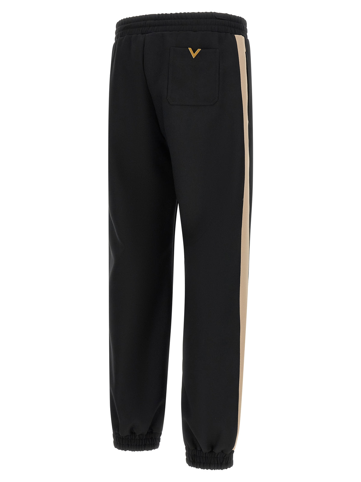 Valentino Garavani Black Polyester Athletic Men's Pants