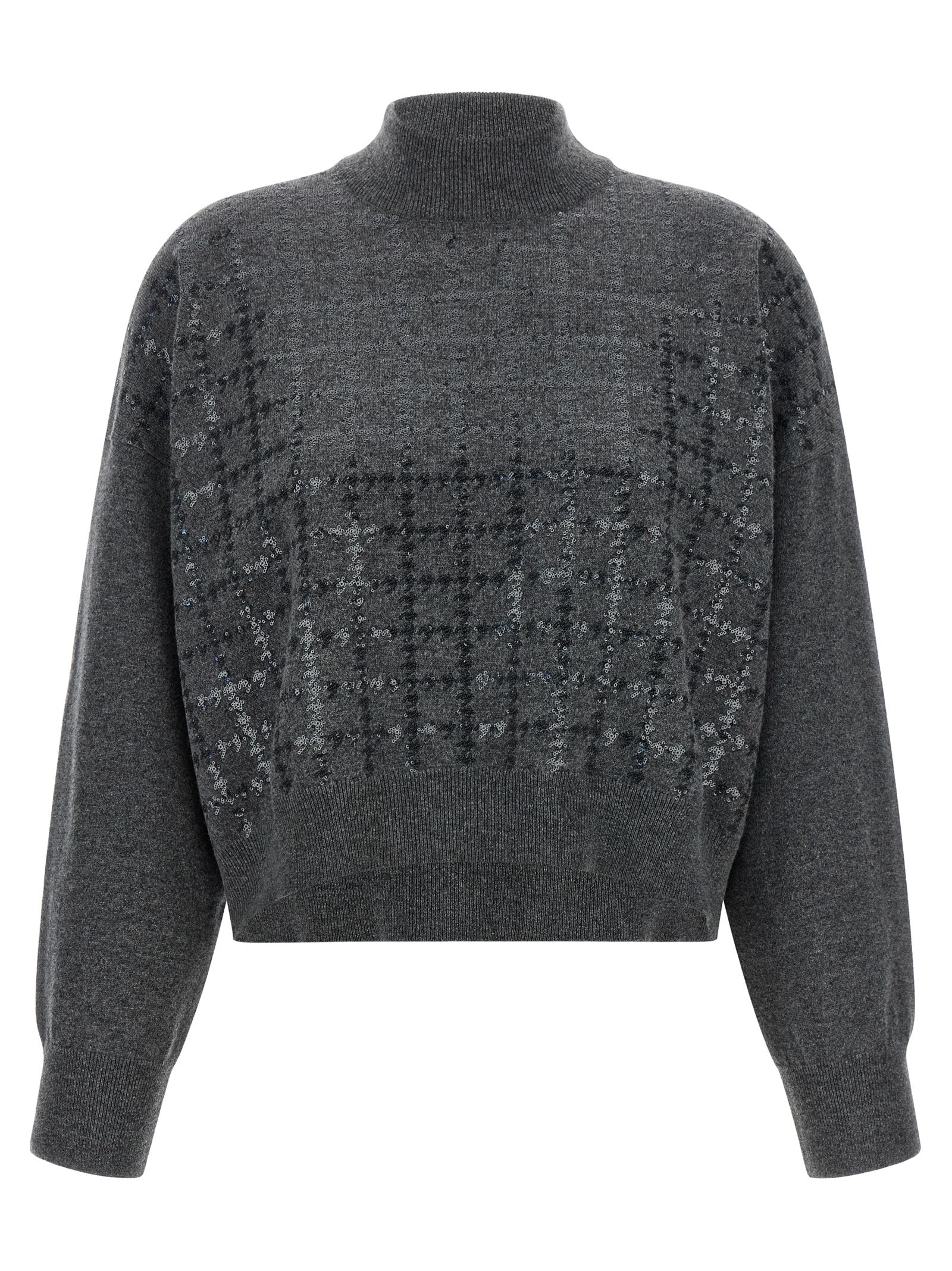 Brunello Cucinelli Gray Cashmere Women's Cardigan