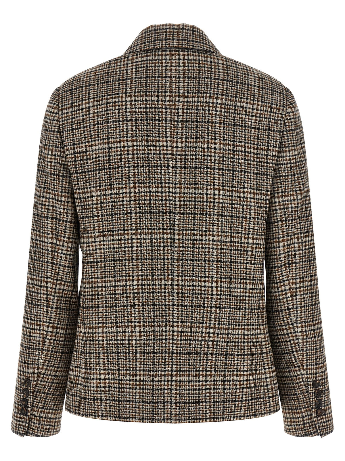 Brunello Cucinelli Beige Alpaca Leather Women's Blazer