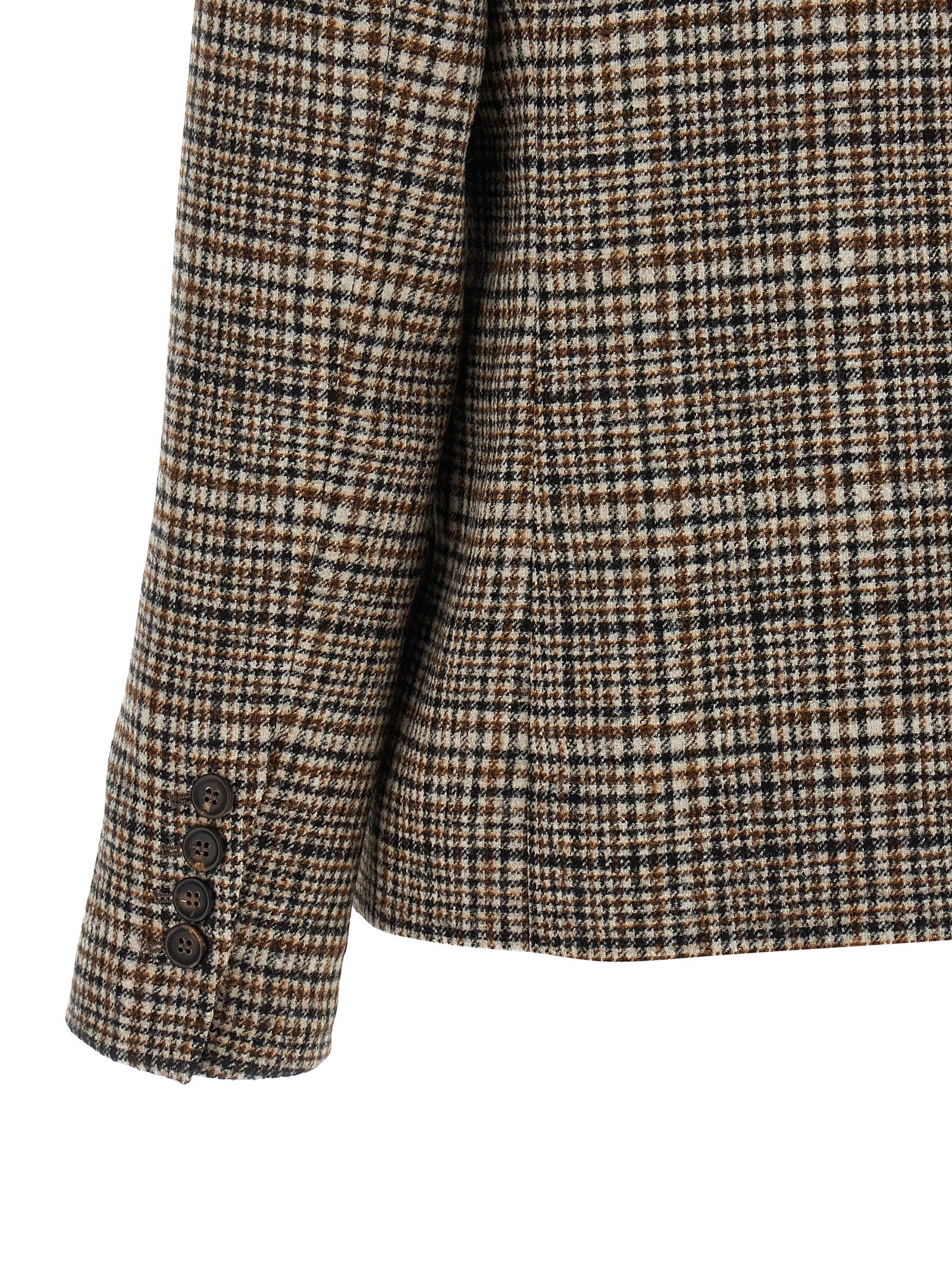Brunello Cucinelli Beige Alpaca Leather Women's Blazer