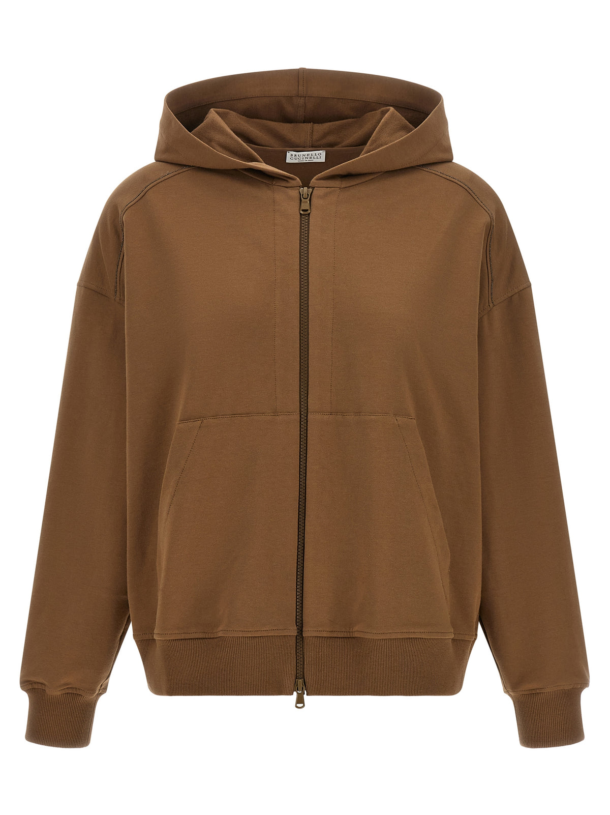 Brunello Cucinelli Brown Cotton Women's Hoodie