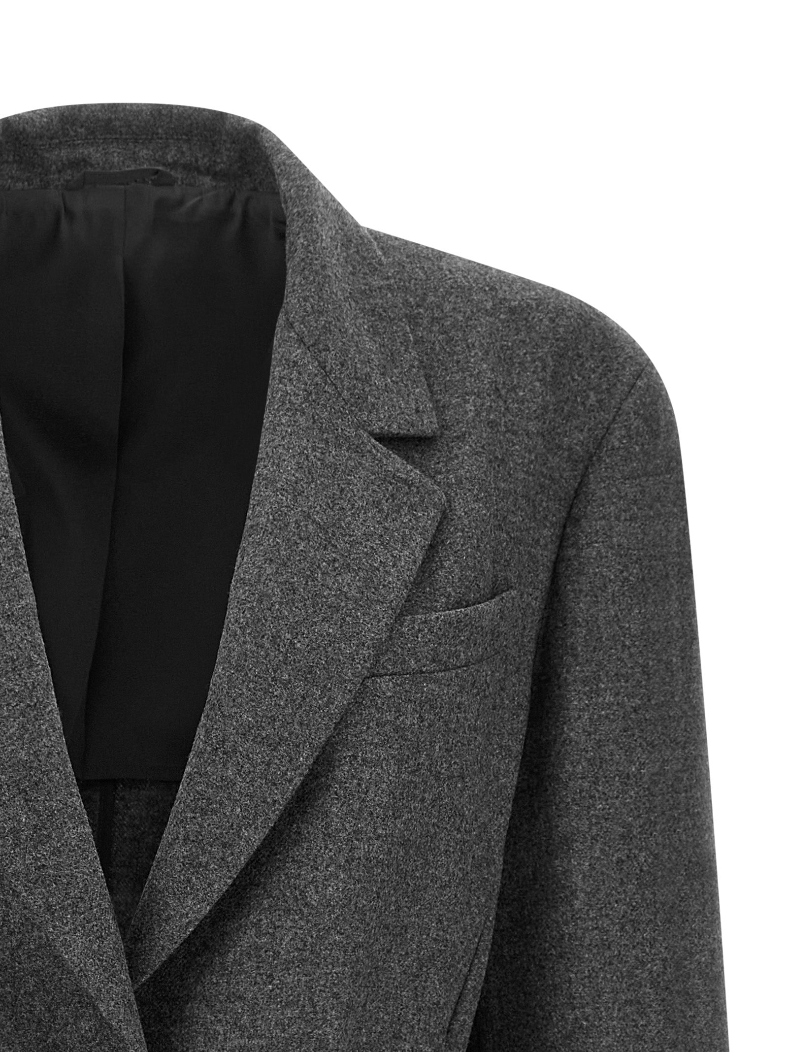 Brunello Cucinelli Gray Virgin Wool Women's Blazer