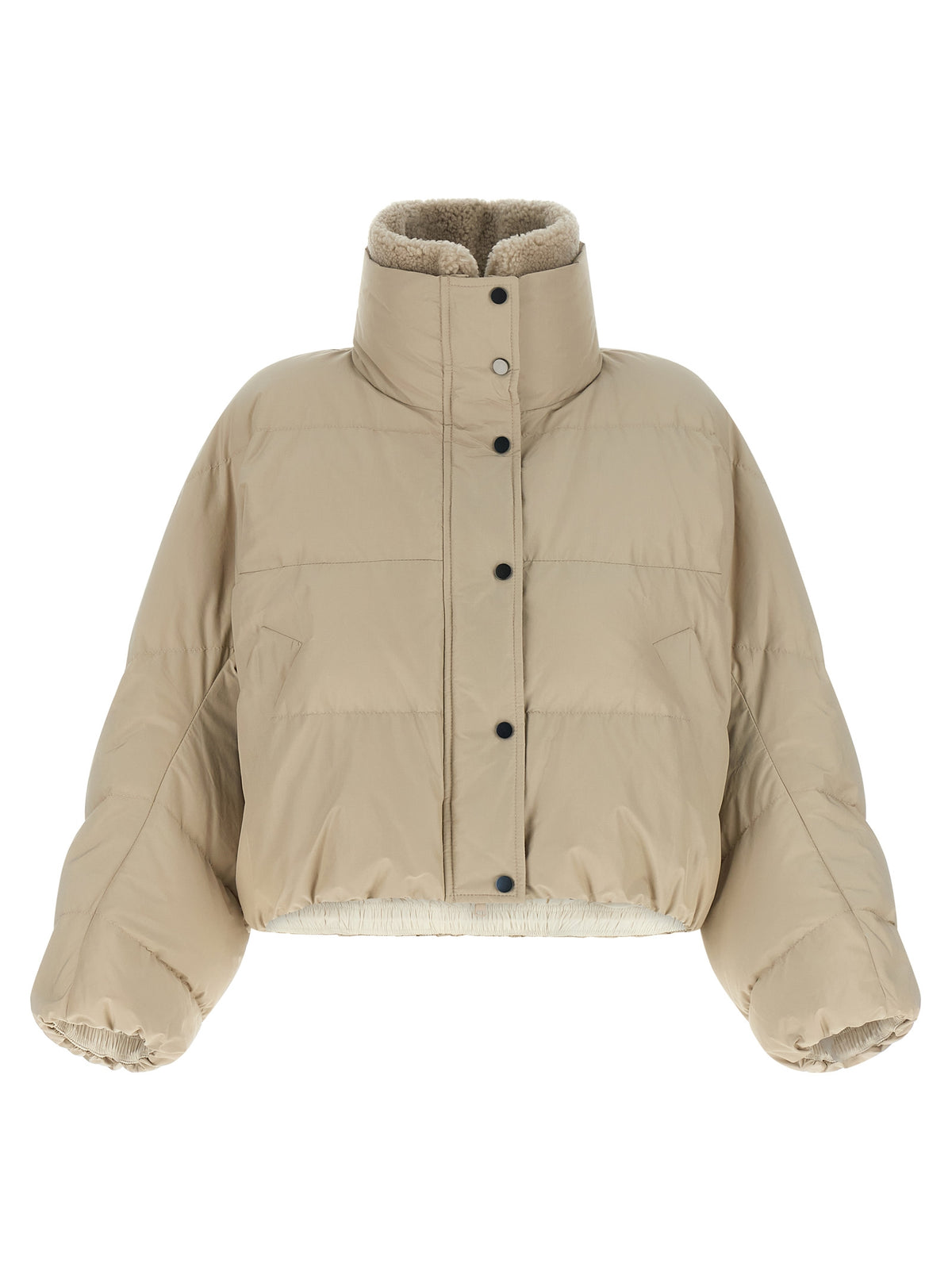 Brunello Cucinelli Beige Cotton Full-Length Women's Jacket