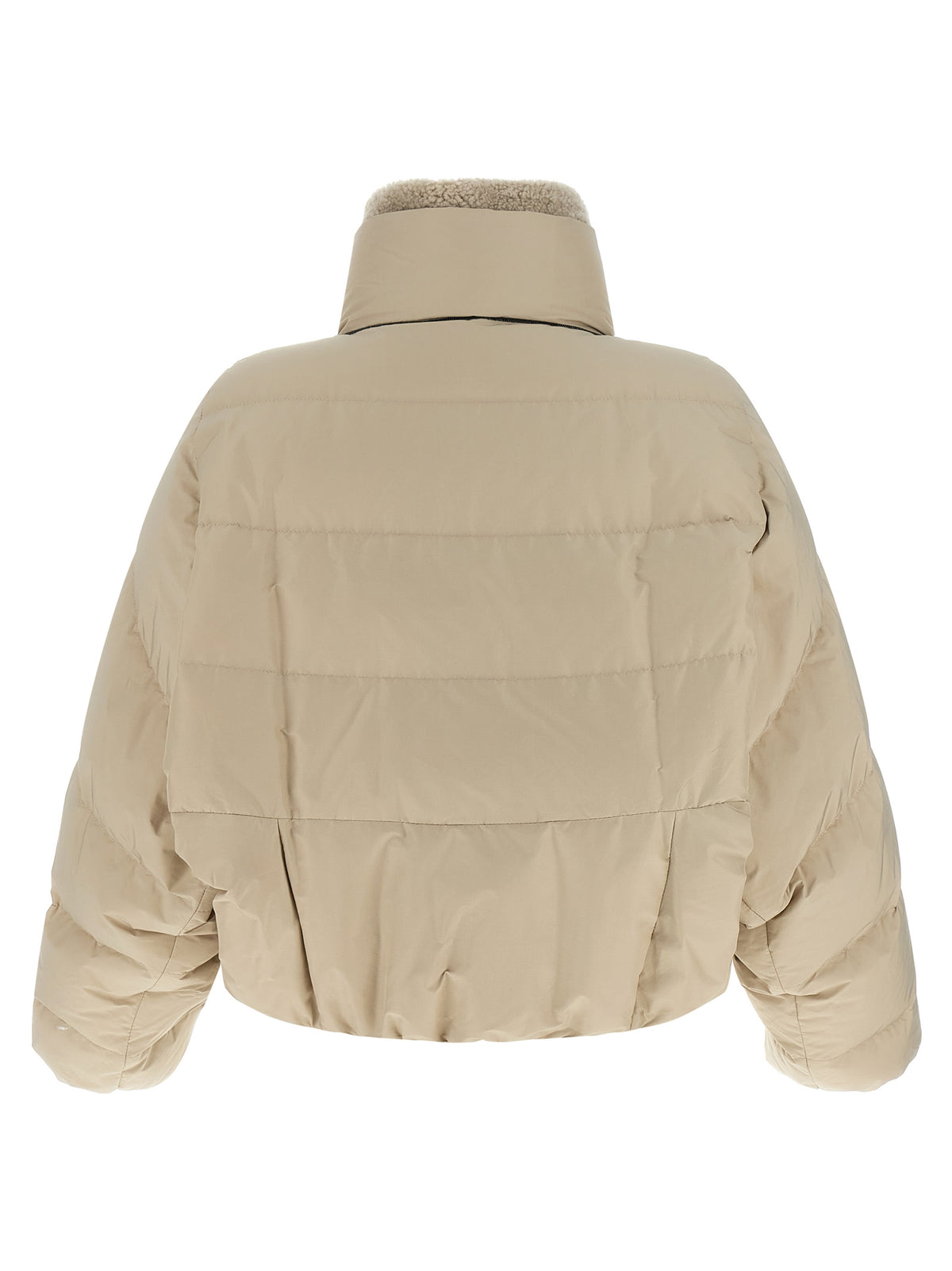Brunello Cucinelli Beige Cotton Full-Length Women's Jacket