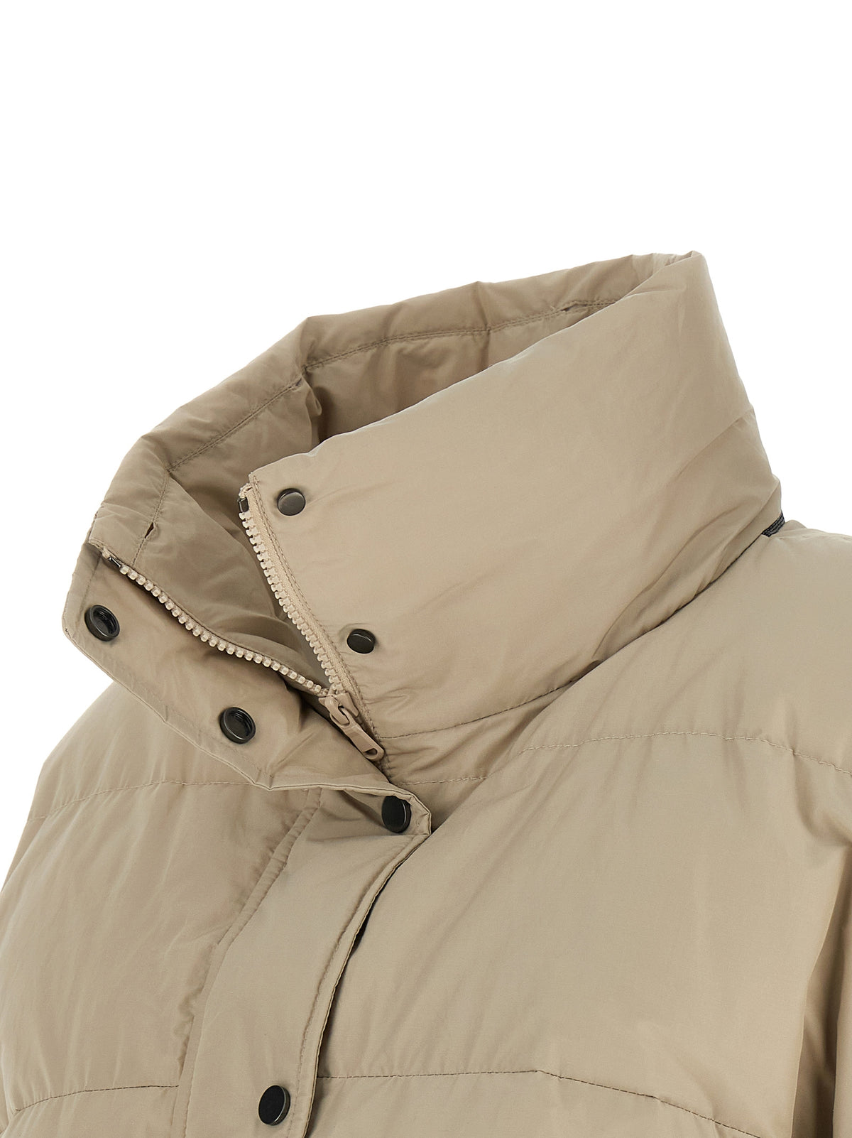 Brunello Cucinelli Beige Cotton Full-Length Women's Jacket