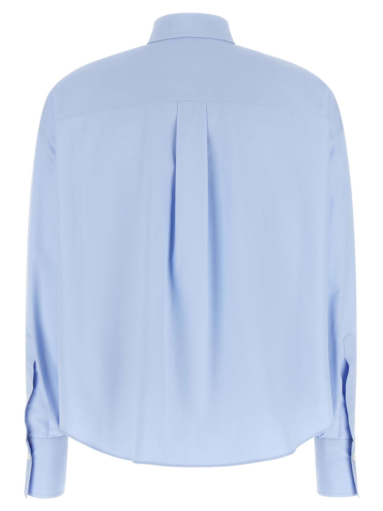 Brunello Cucinelli Blue Cotton Women's Blouse