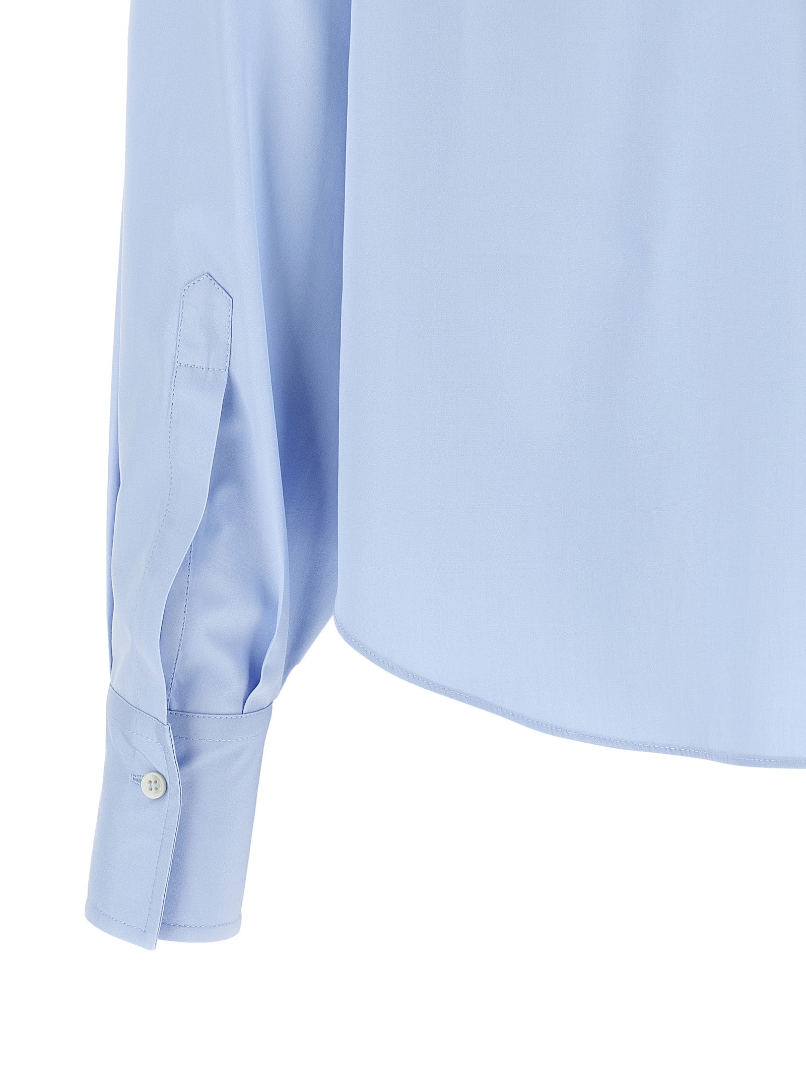 Brunello Cucinelli Blue Cotton Women's Blouse