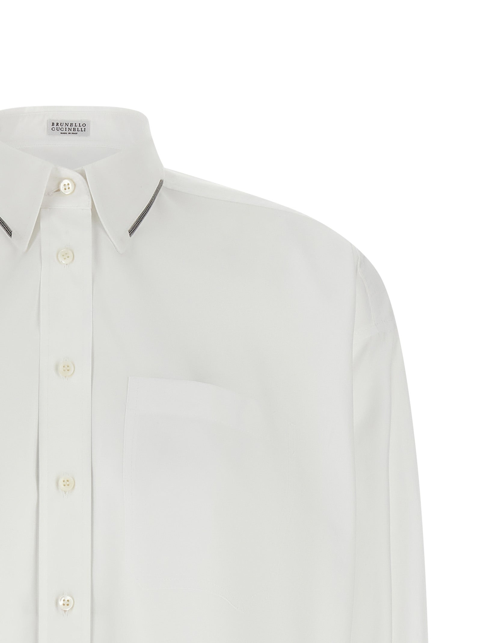 Brunello Cucinelli White Cotton Women's Blouse