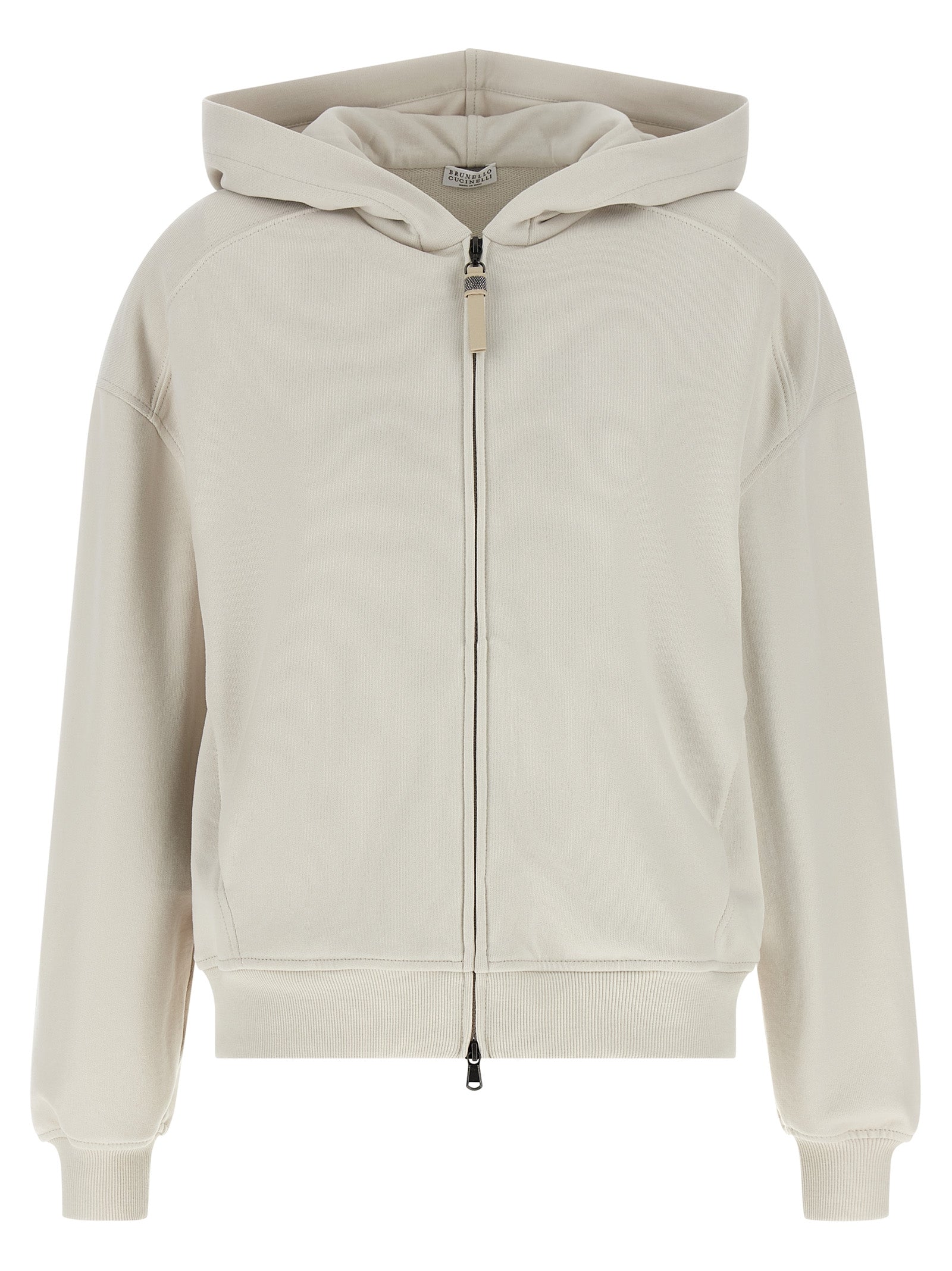 Brunello Cucinelli Beige Cotton Women's Sweatshirt