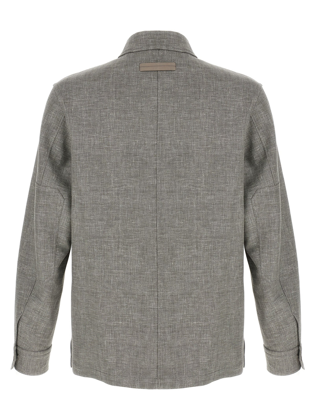 ZEGNA Beige Linen Men's Blouse