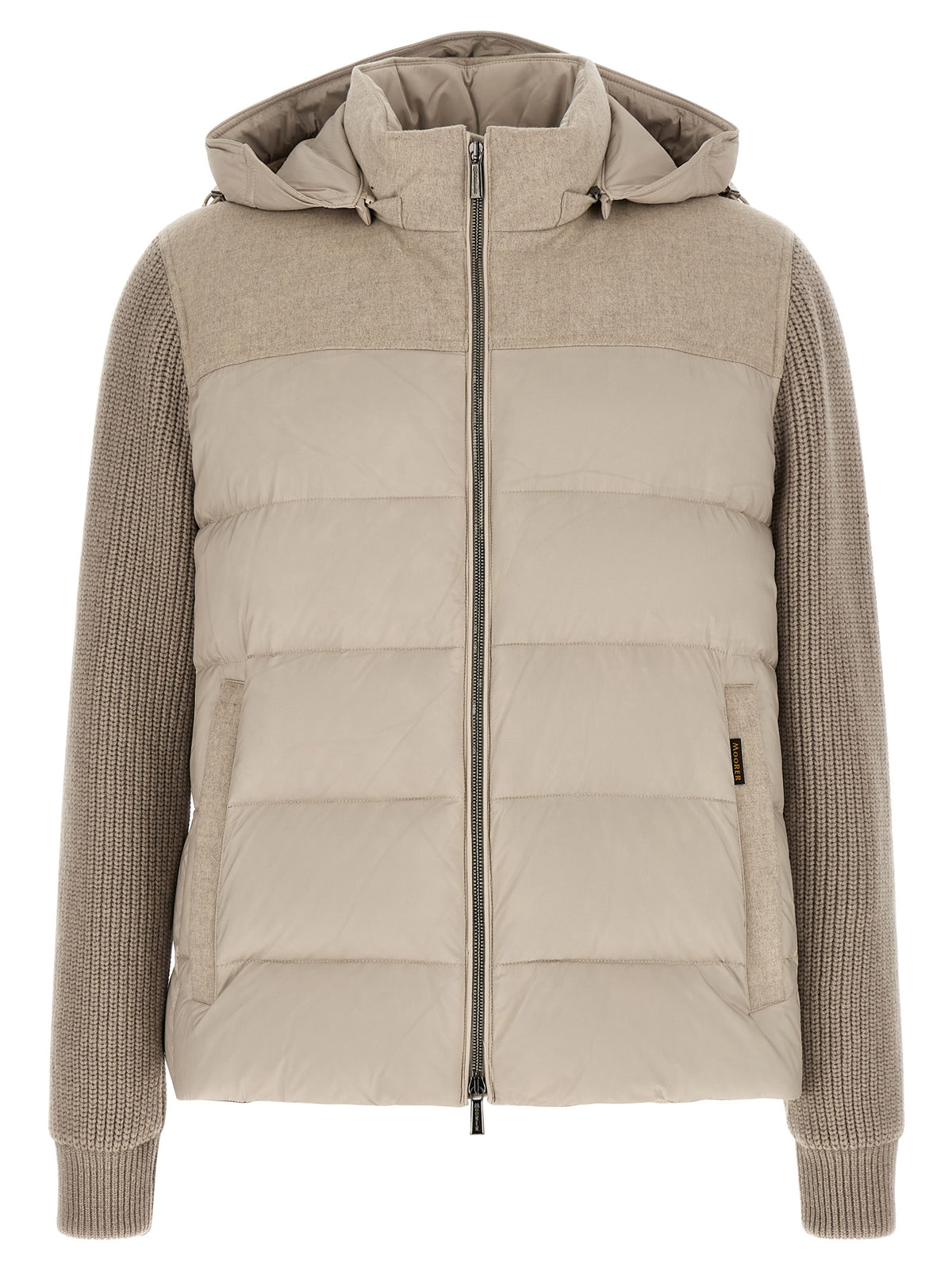 MooRER Beige Wool Full-Length Men's Jacket