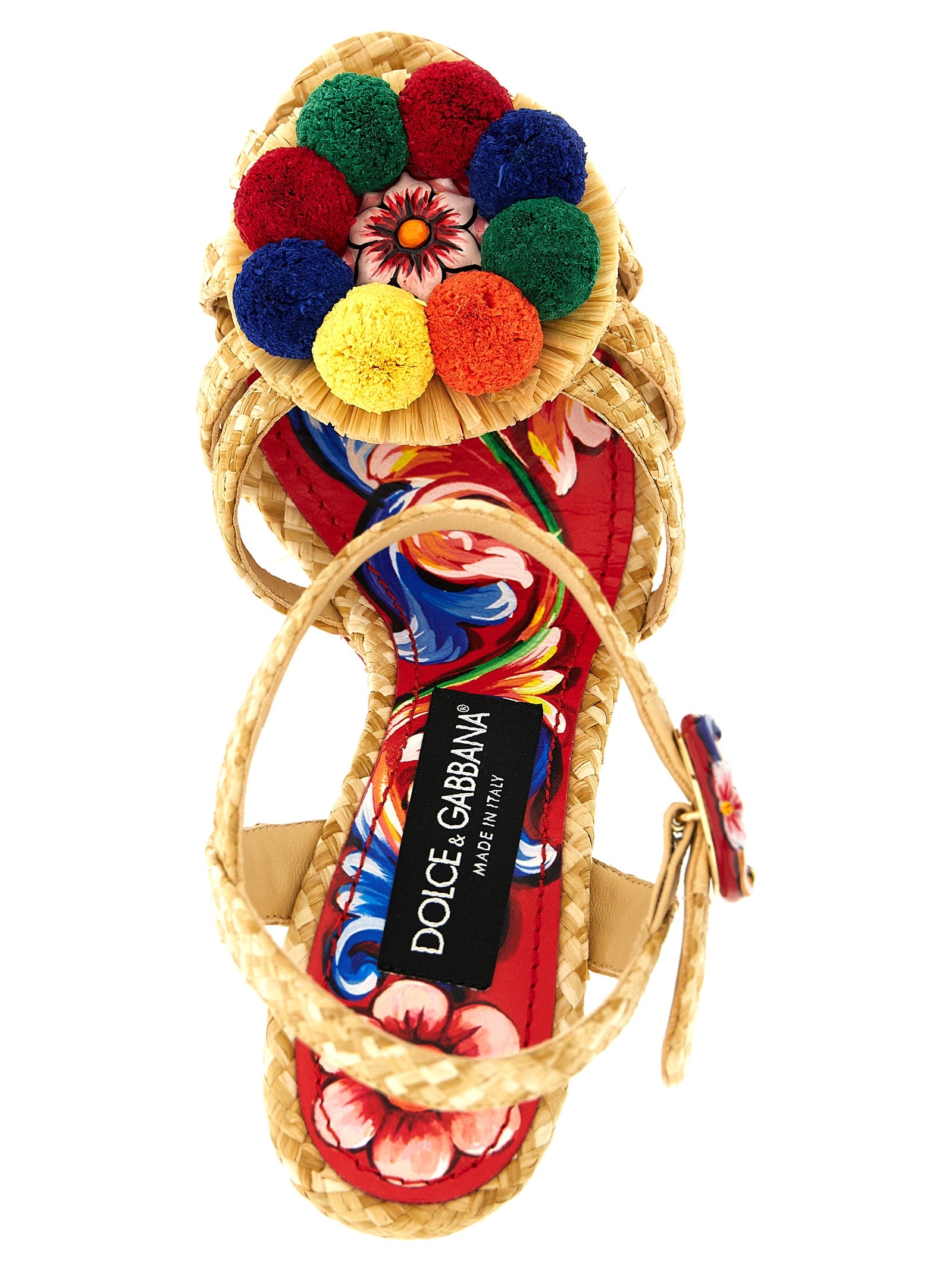 Dolce & Gabbana Multicolor Viscose Stiletto Heel Women's Sandals