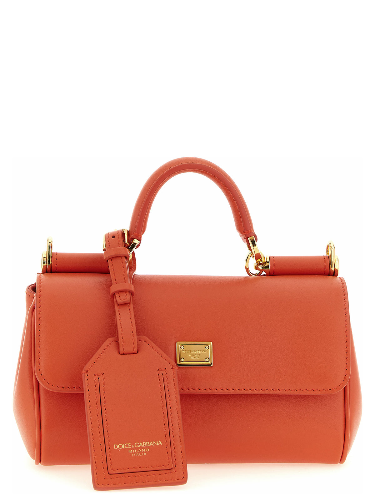 Dolce & Gabbana Orange Calfskin Women's Handbag