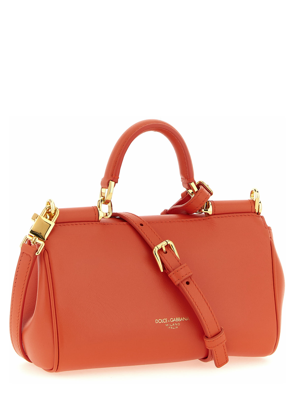 Dolce & Gabbana Orange Calfskin Women's Handbag