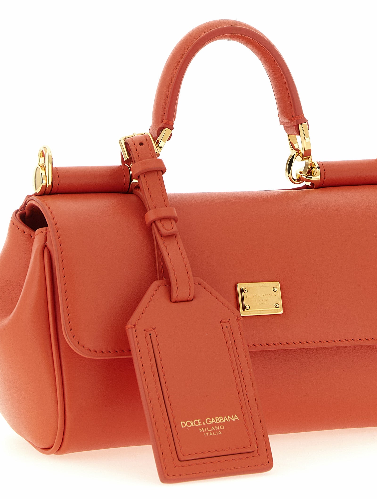 Dolce & Gabbana Orange Calfskin Women's Handbag