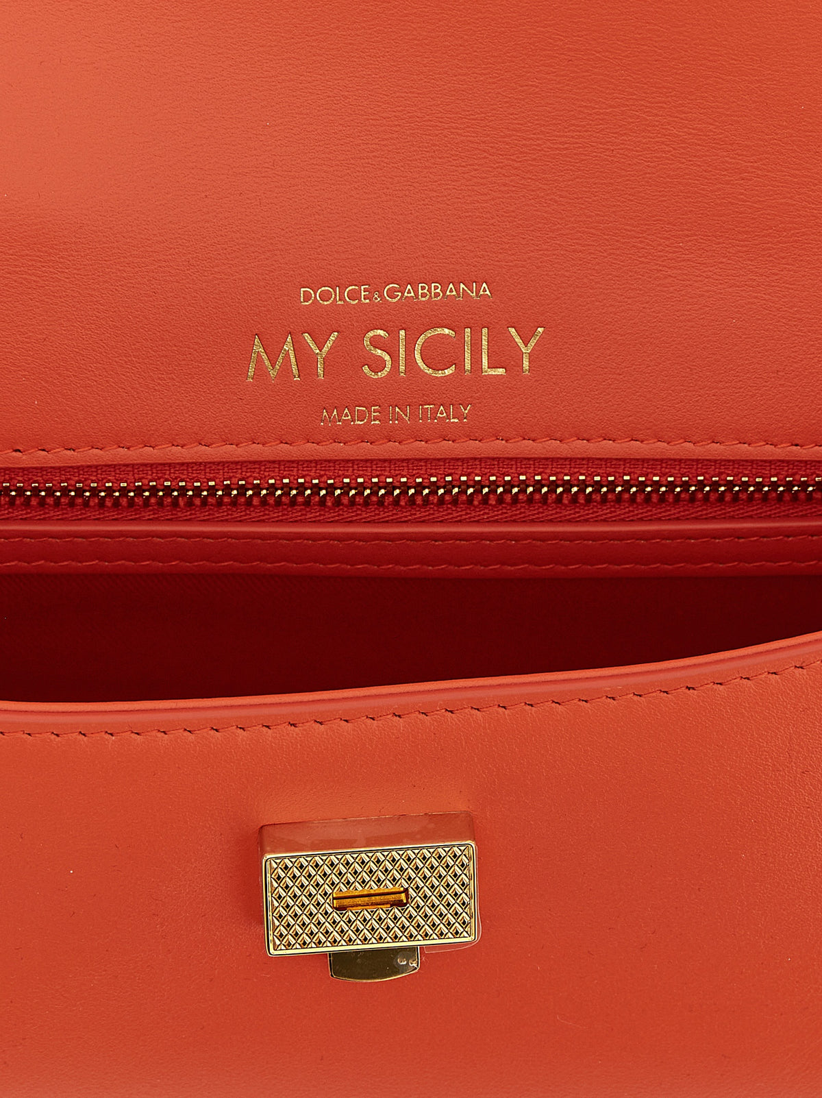 Dolce & Gabbana Orange Calfskin Women's Handbag